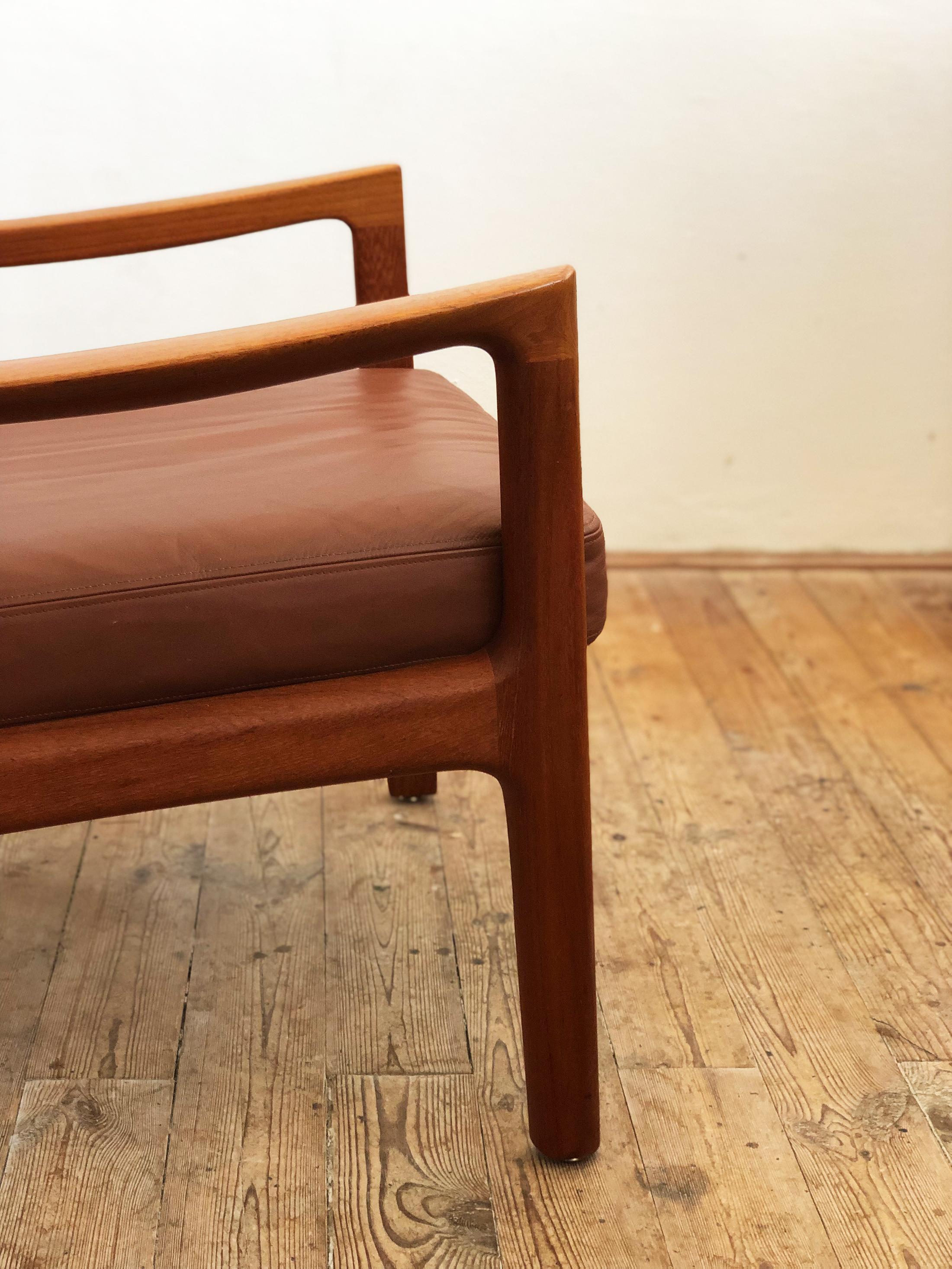 Midcentury Teak Lounge Chair, Senator Series, Ole Wanscher for France and Son For Sale 2