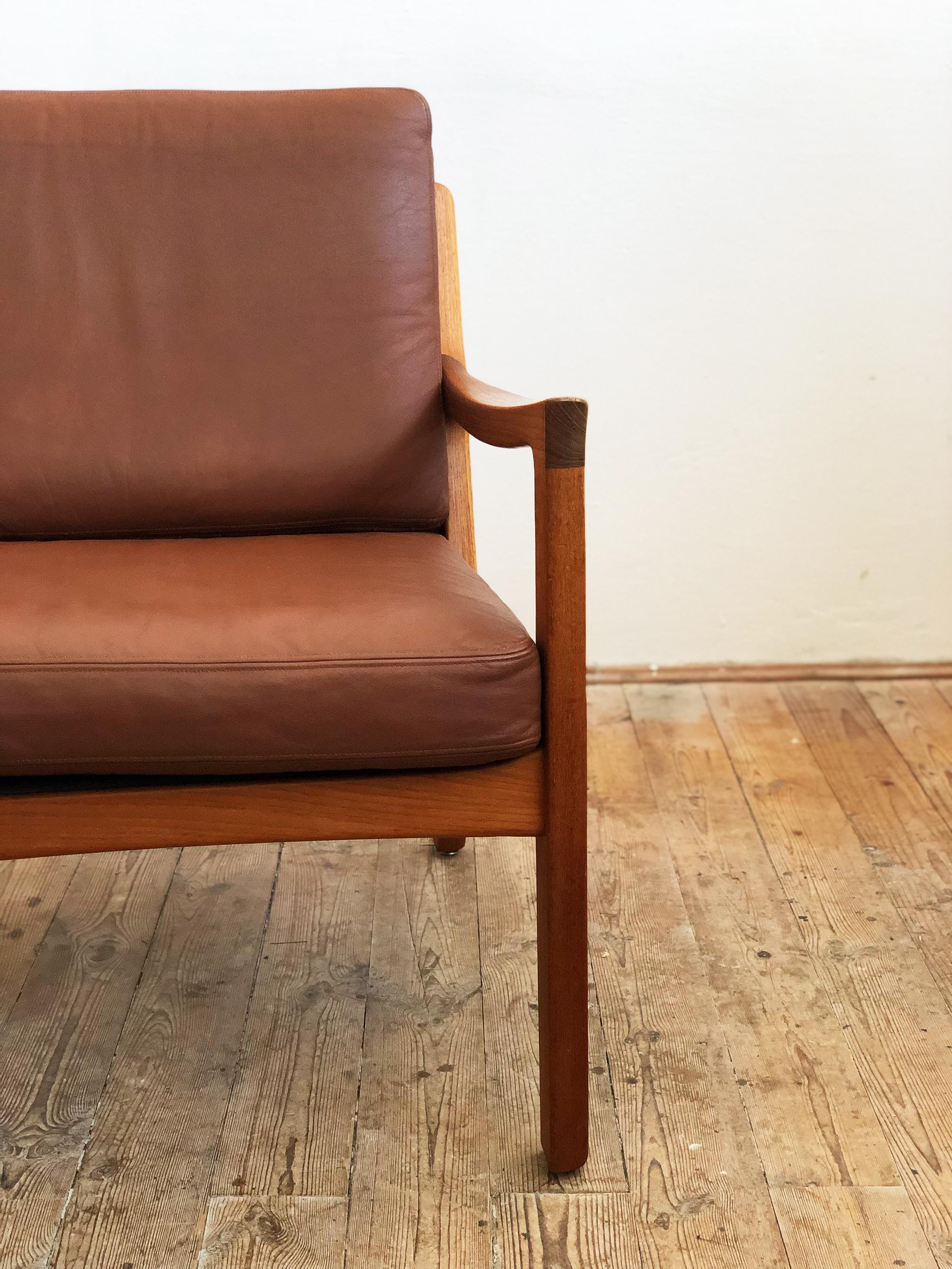 Midcentury Teak Lounge Chair, Senator Series, Ole Wanscher for France and Son For Sale 3
