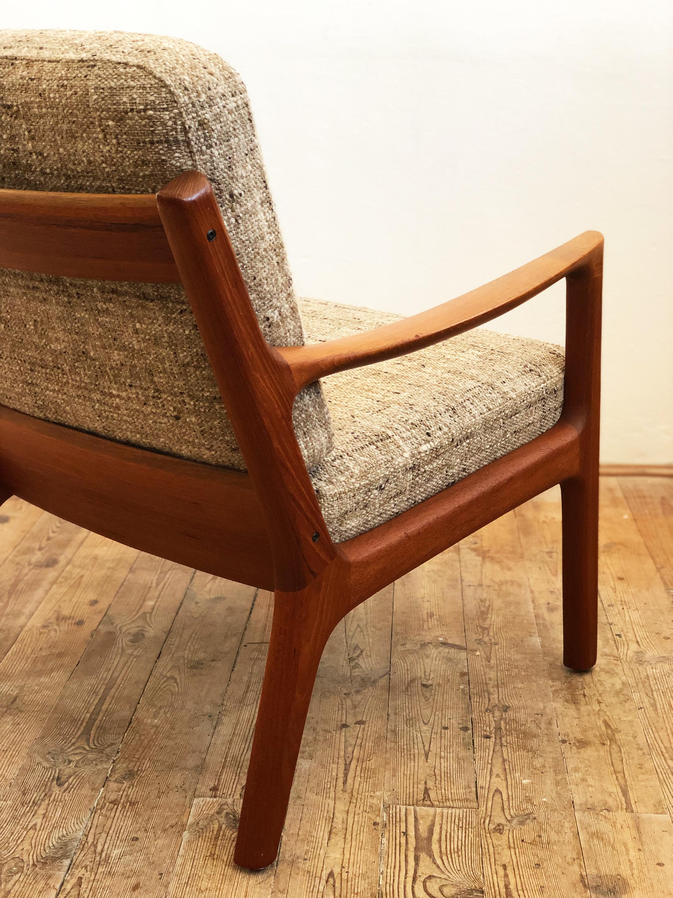 Midcentury Teak Lounge Chair, Senator Series, Ole Wanscher for France and Son 1