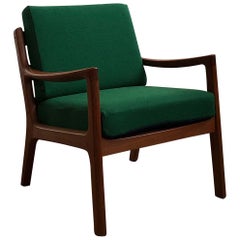 Mid Century Teak Lounge Chair, Senator Series, Ole Wanscher for Poul Jeppesen