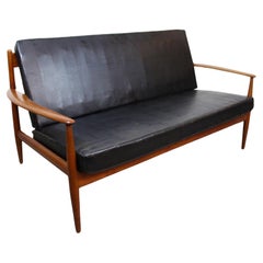 Mid-Century Teak Loveseat by Grete Jalk for France & Son