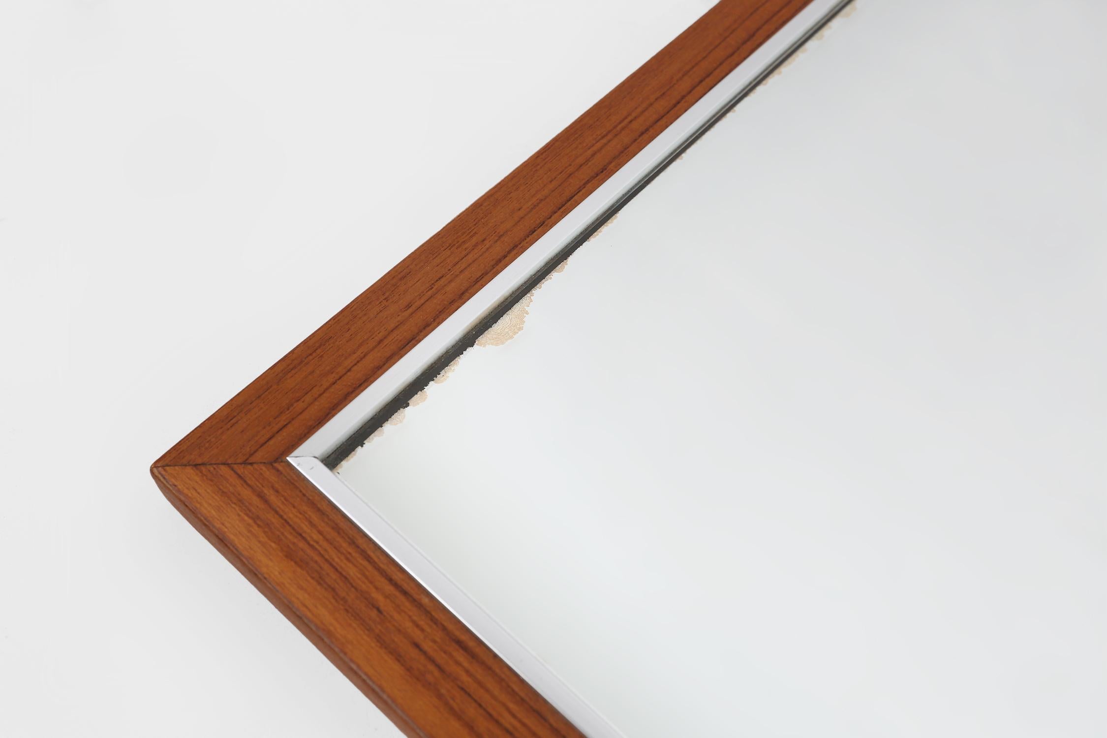 Specchio di metà secolo in teak con ripiano di De Coene, Belgio, 1960 ca. in vendita 6