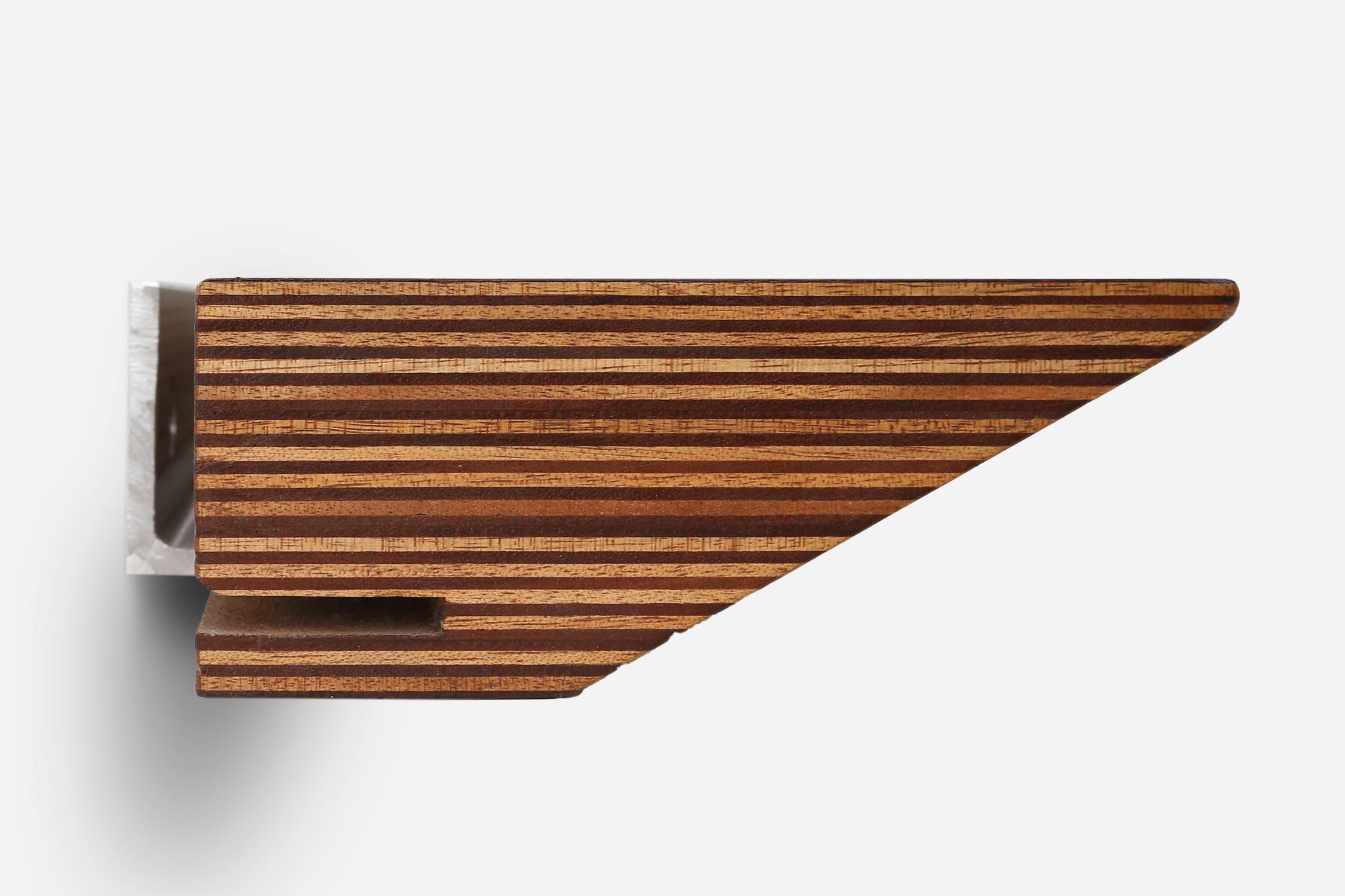 Specchio di metà secolo in teak con ripiano di De Coene, Belgio, 1960 ca. in vendita 1