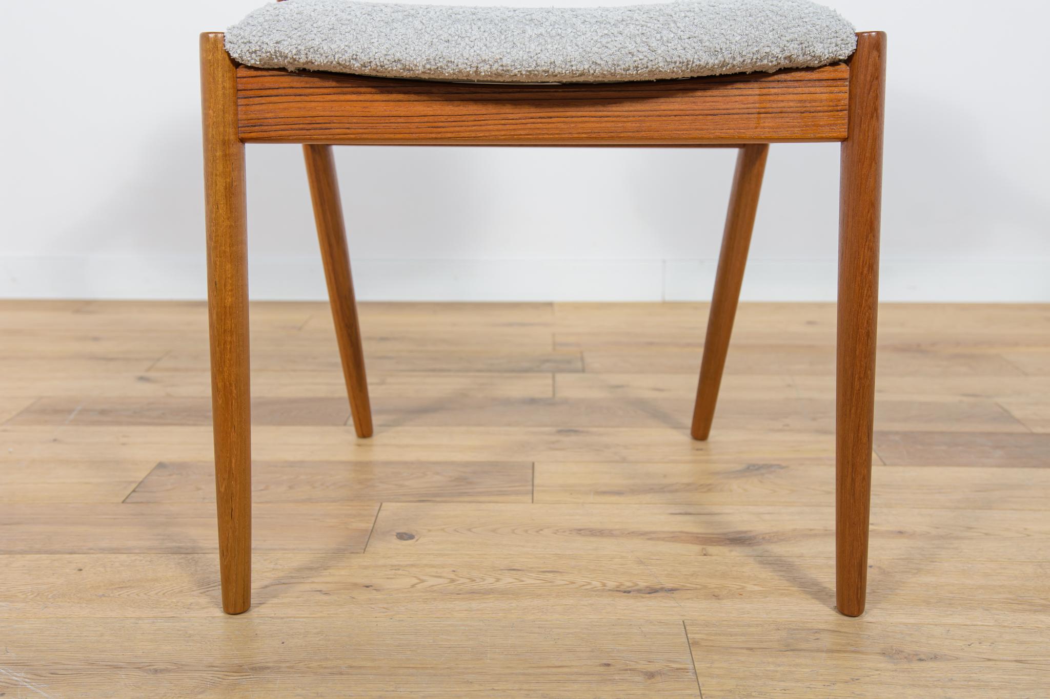 Mid-Century Teak Model 42 Dining Chairs by Kai Kristiansen for Schou Andersen. For Sale 12