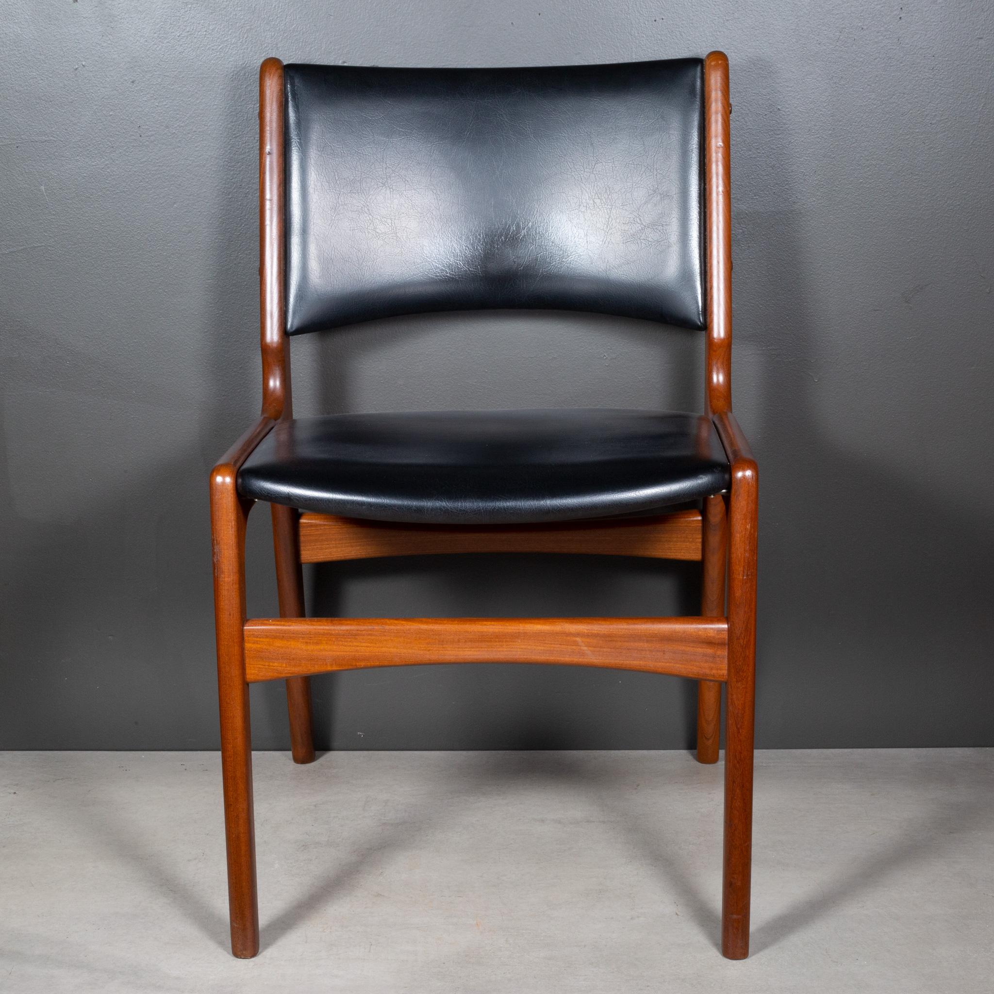 20th Century Mid-century Teak Model 89 Erik Buch for Povl Dinesen Dining Chairs c.1960 For Sale