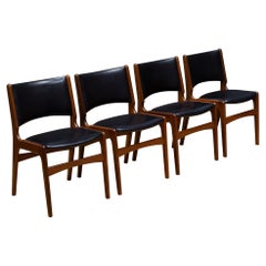 Mid-century Teak Model 89 Erik Buch for Povl Dinesen Dining Chairs c.1960