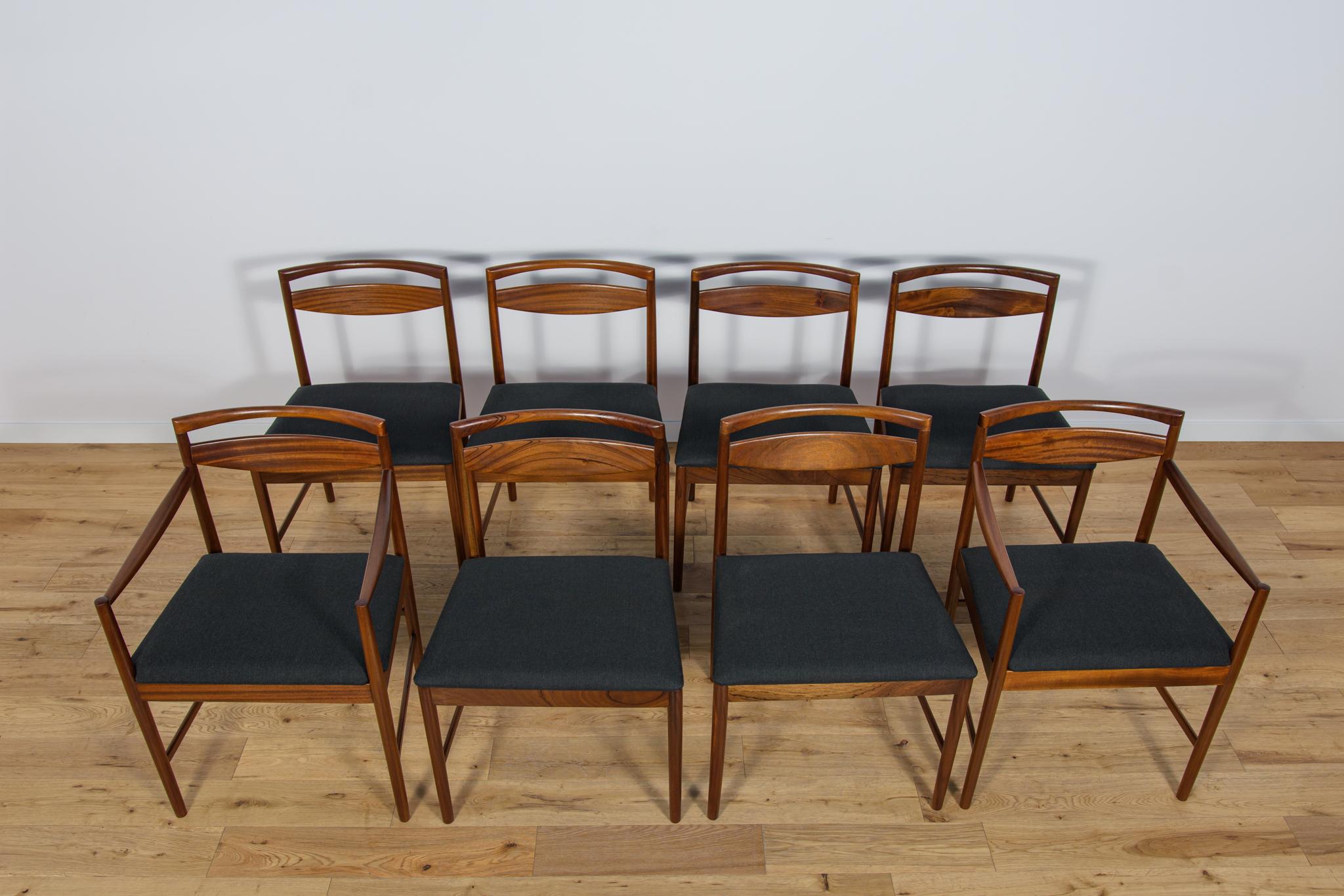 Esszimmerstühle aus Teakholz Modell 9513 aus der Mitte des Jahrhunderts von Tom Robertson für McIntosh, 1970er Jahre. (Britisch) im Angebot