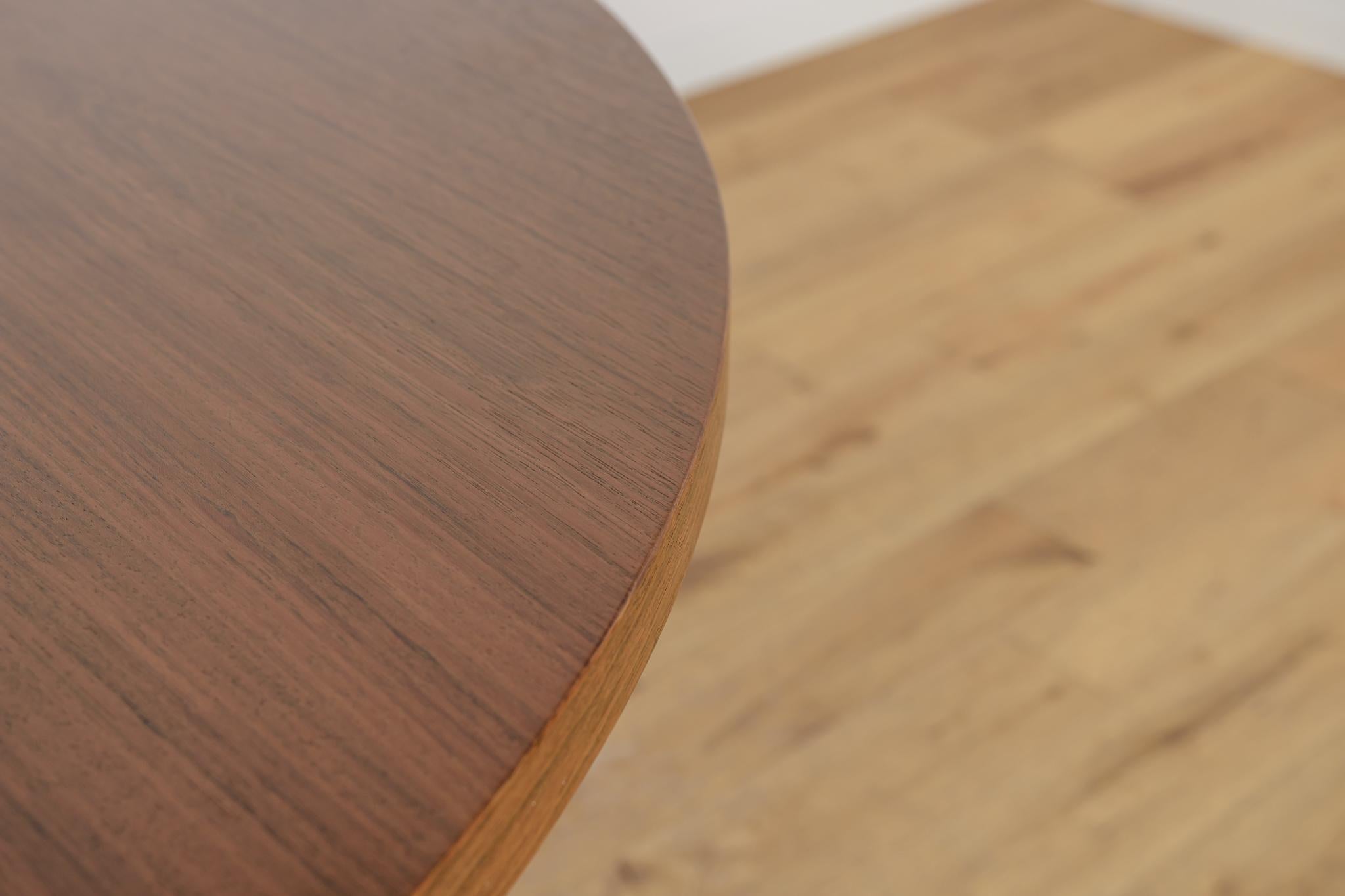 Late 20th Century Mid-Century Teak Modern Round Dining Table, Denmark, 1970s For Sale