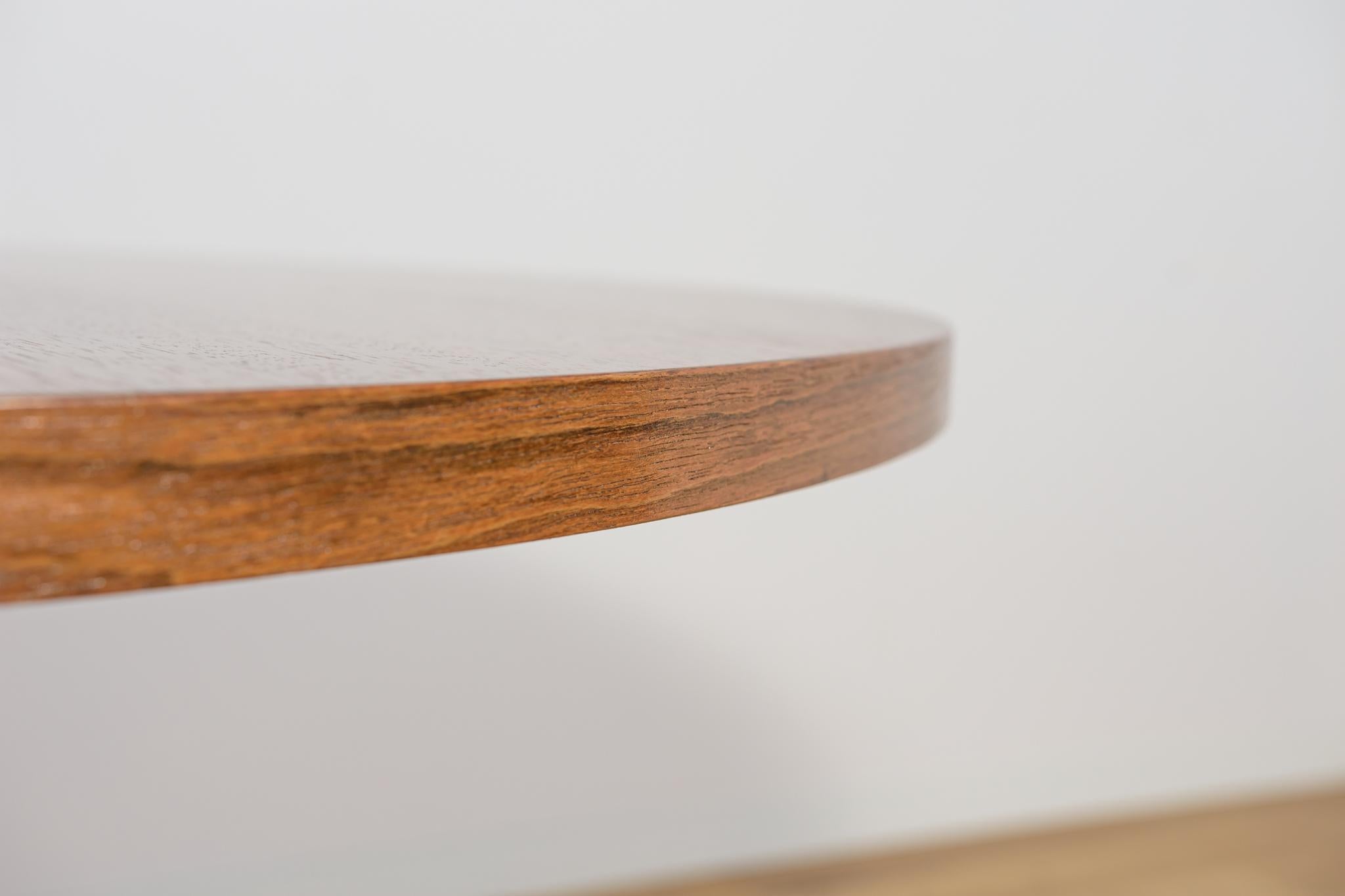 Mid-Century Teak Modern Round Dining Table, Denmark, 1970s For Sale 1