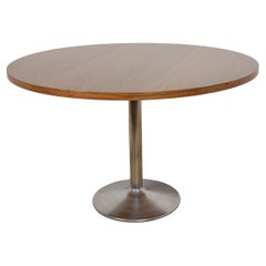 Mid-Century Teak Modern Round Dining Table, Denmark, 1970s