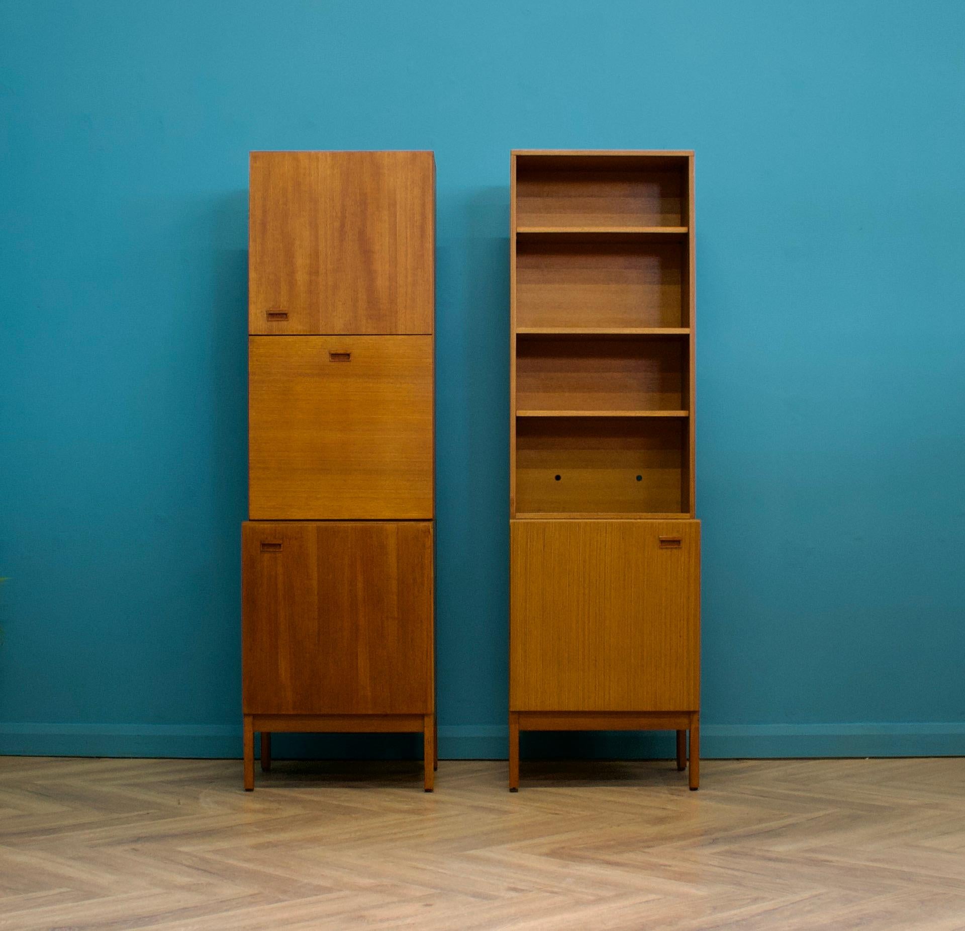 20th Century Mid Century Teak Narrow Bookcase from Austinsuite, 1960s