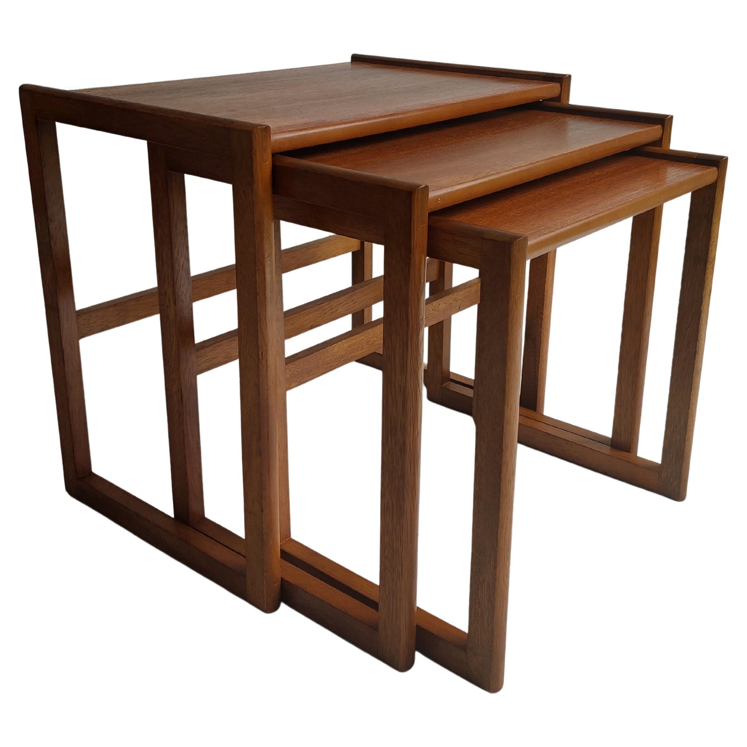 Mid Century Teak Nest of Tables DAnish G Plan Style, 60s