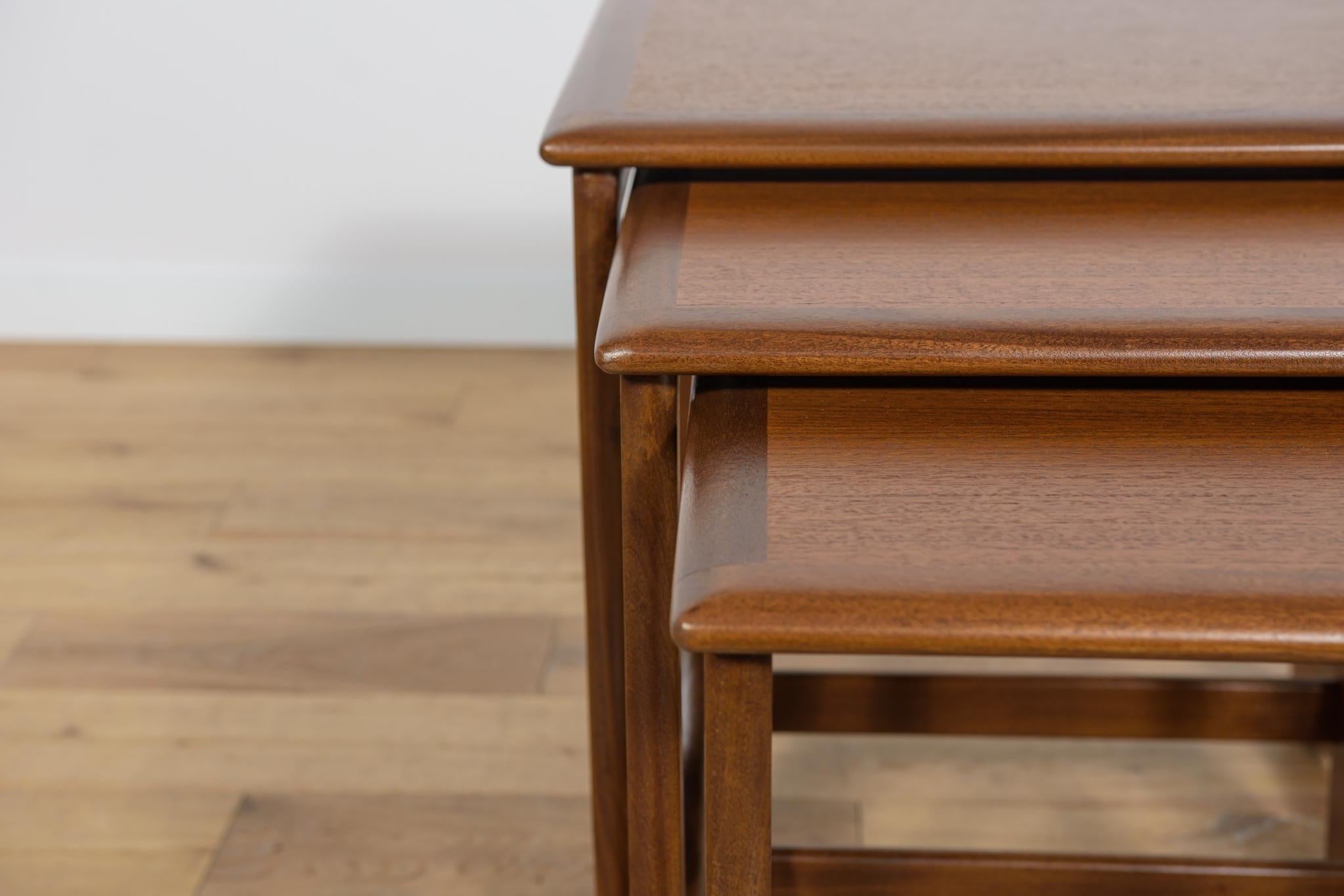 Mid-Century Teak Nesting Tables by V. Wilkins for G-Plan, United Knigdom, 1970s. For Sale 12