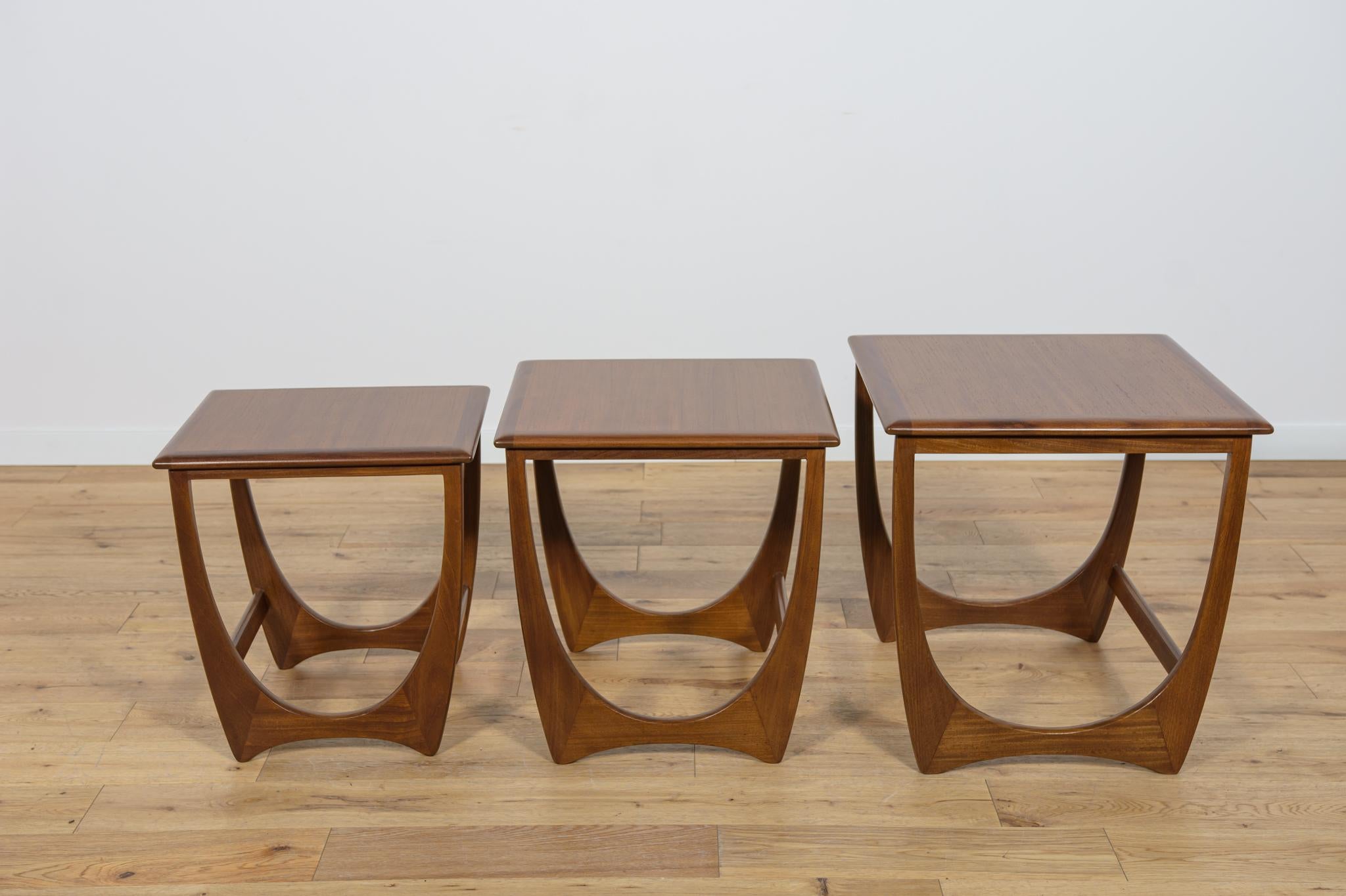 Late 20th Century Mid-Century Teak Nesting Tables by V. Wilkins for G-Plan, United Knigdom, 1970s. For Sale