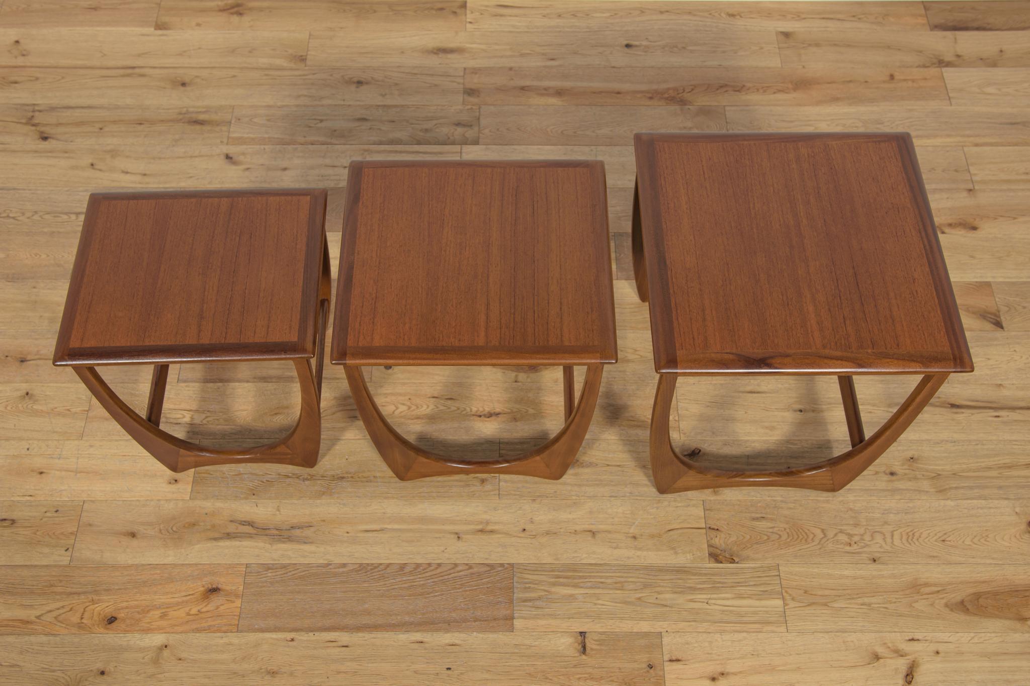 Mid-Century Teak Nesting Tables by V. Wilkins for G-Plan, United Knigdom, 1970s. For Sale 1