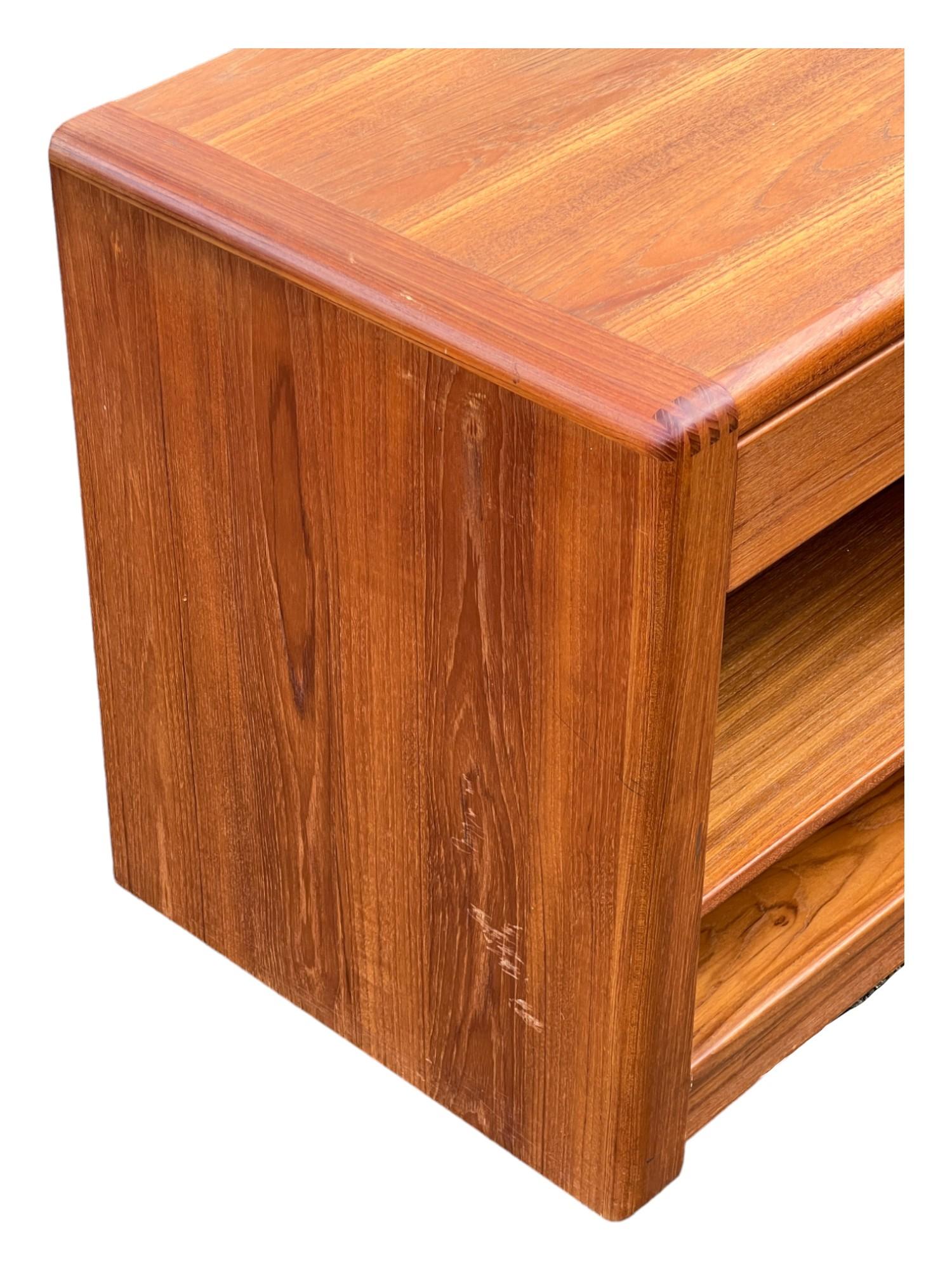 Mid-Century Teak Nightstands by D-Scan In Good Condition In South San Francisco, CA