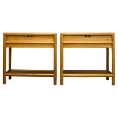 Mid-century Teak Pair Bedside Tables, 1960s