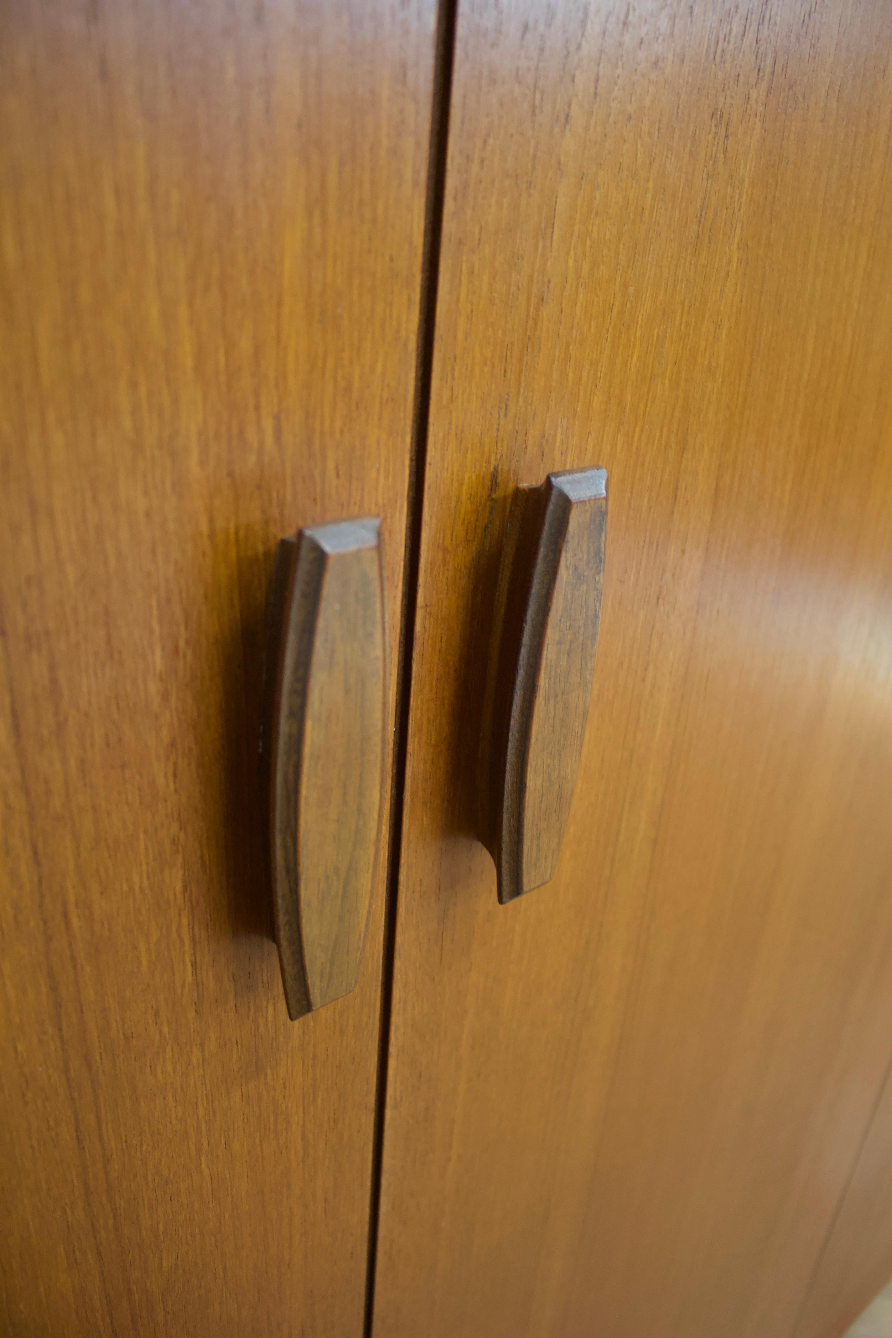 Mid Century Teak Quadrille Wardrobe from G Plan, 1970s 1