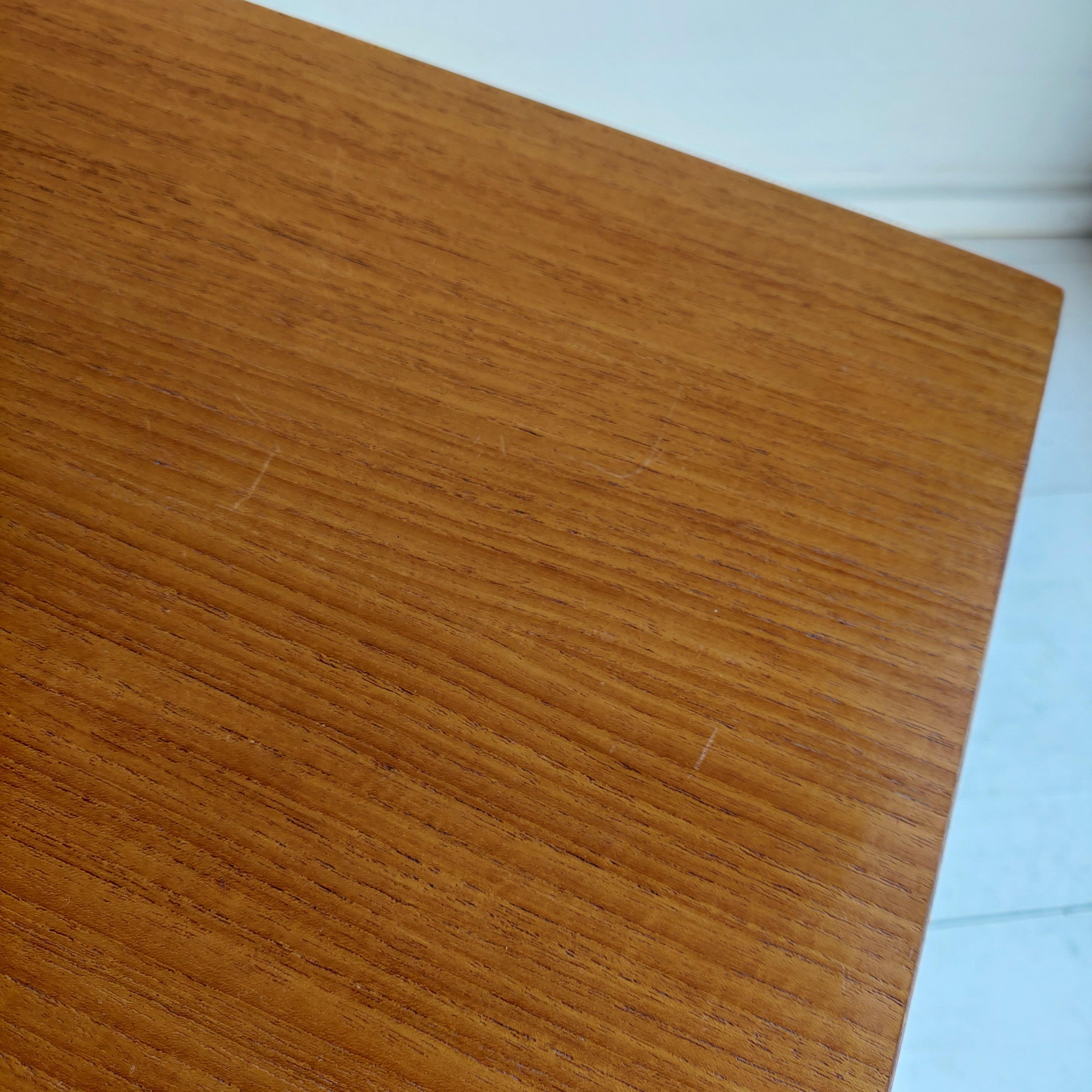 Mid Century Teak Record Cabinet Vinyl Storage Media unit Jesper Denmark, 70s 9