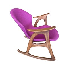 Mid-Century Teak Rocking Chair by Aage Christiansen
