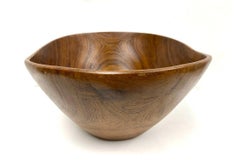 Mid Century Teak Scalloped Console Bowl