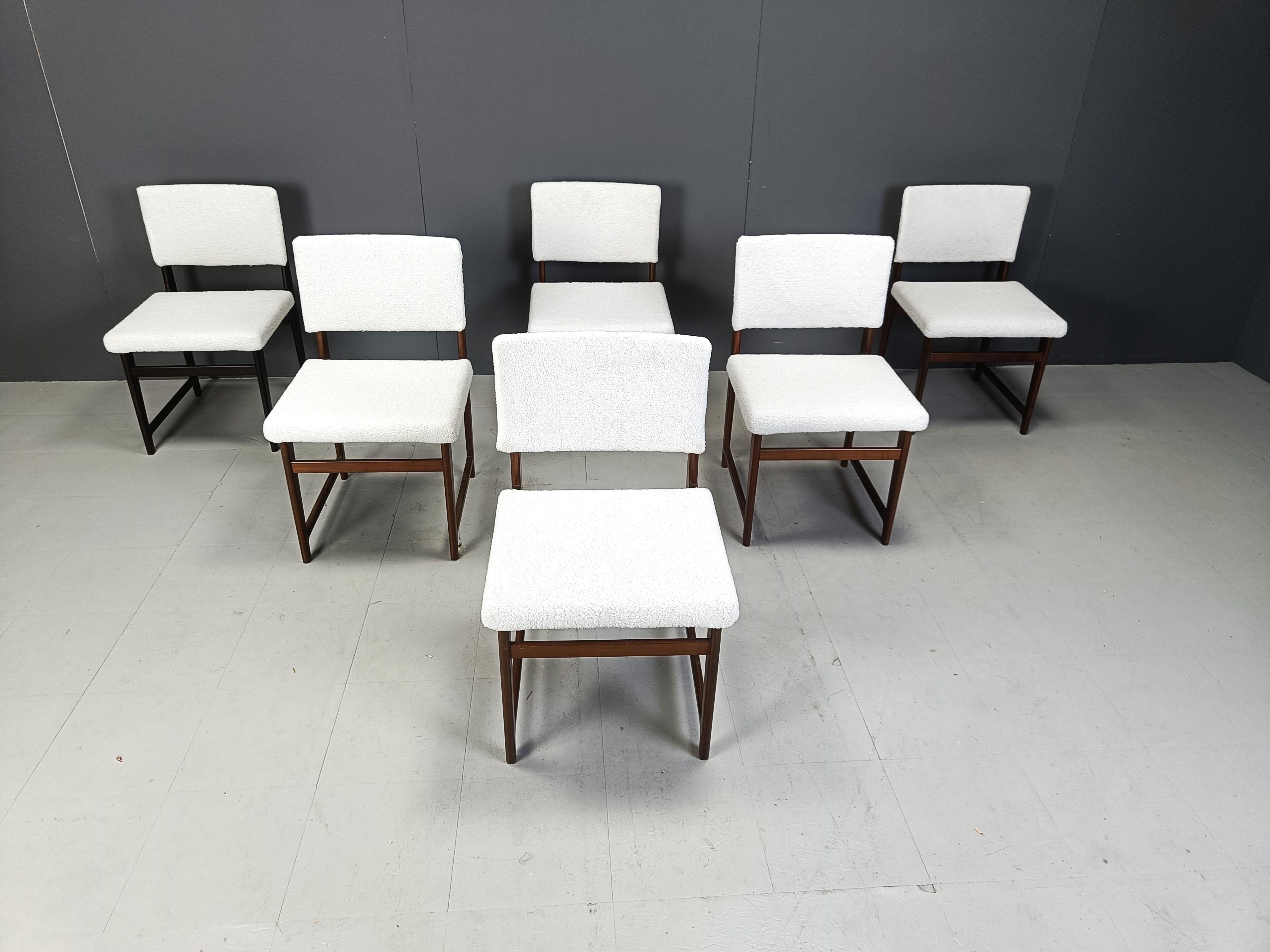 Mid-Century moderno Sedie da pranzo scandinave in teak del metà secolo, anni '60 in vendita