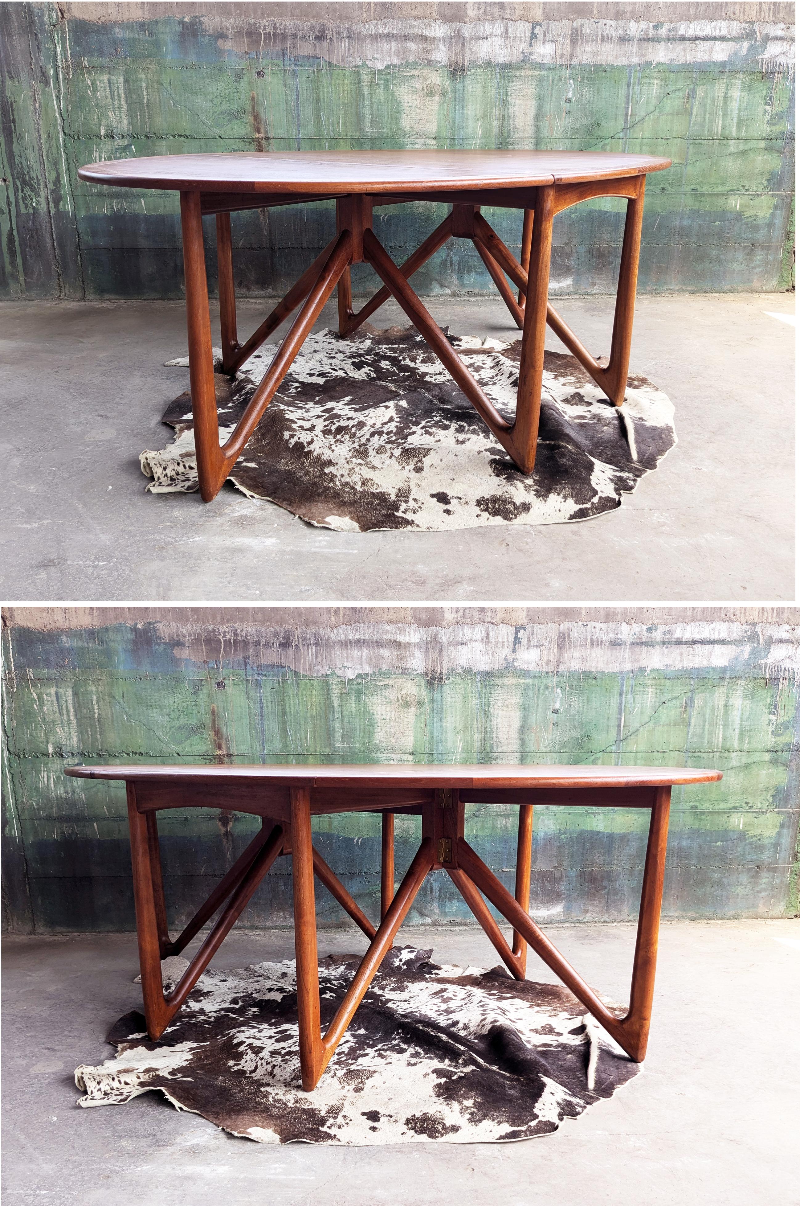 Niels Koefoed, mesa de teca escandinava de mediados de siglo, Dinamarca, años 60 en venta 3