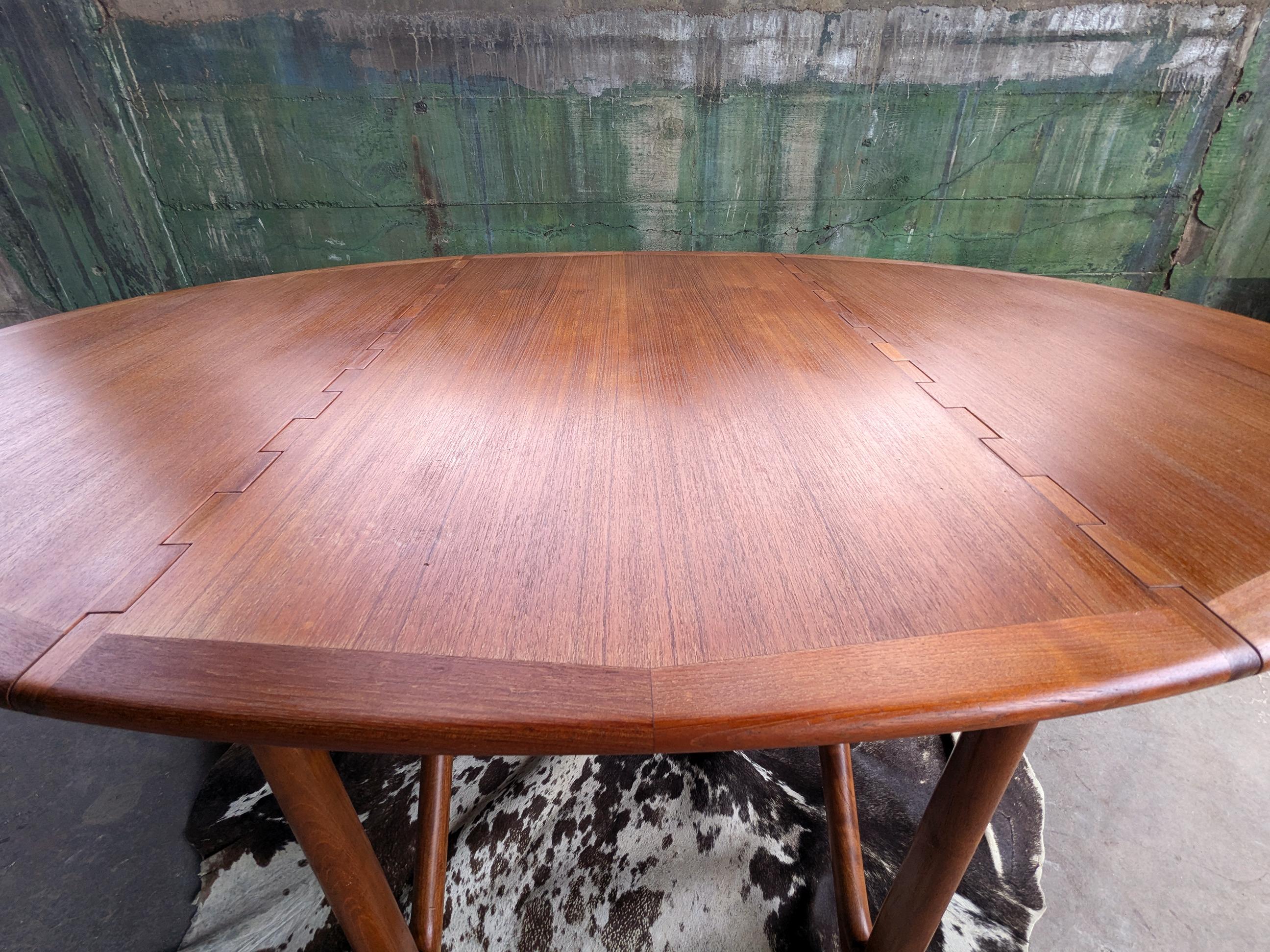 Niels Koefoed, mesa de teca escandinava de mediados de siglo, Dinamarca, años 60 Danés en venta