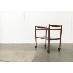 Mid-Century Teak Serving Cart