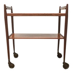 Mid-Century Teak Serving Cart