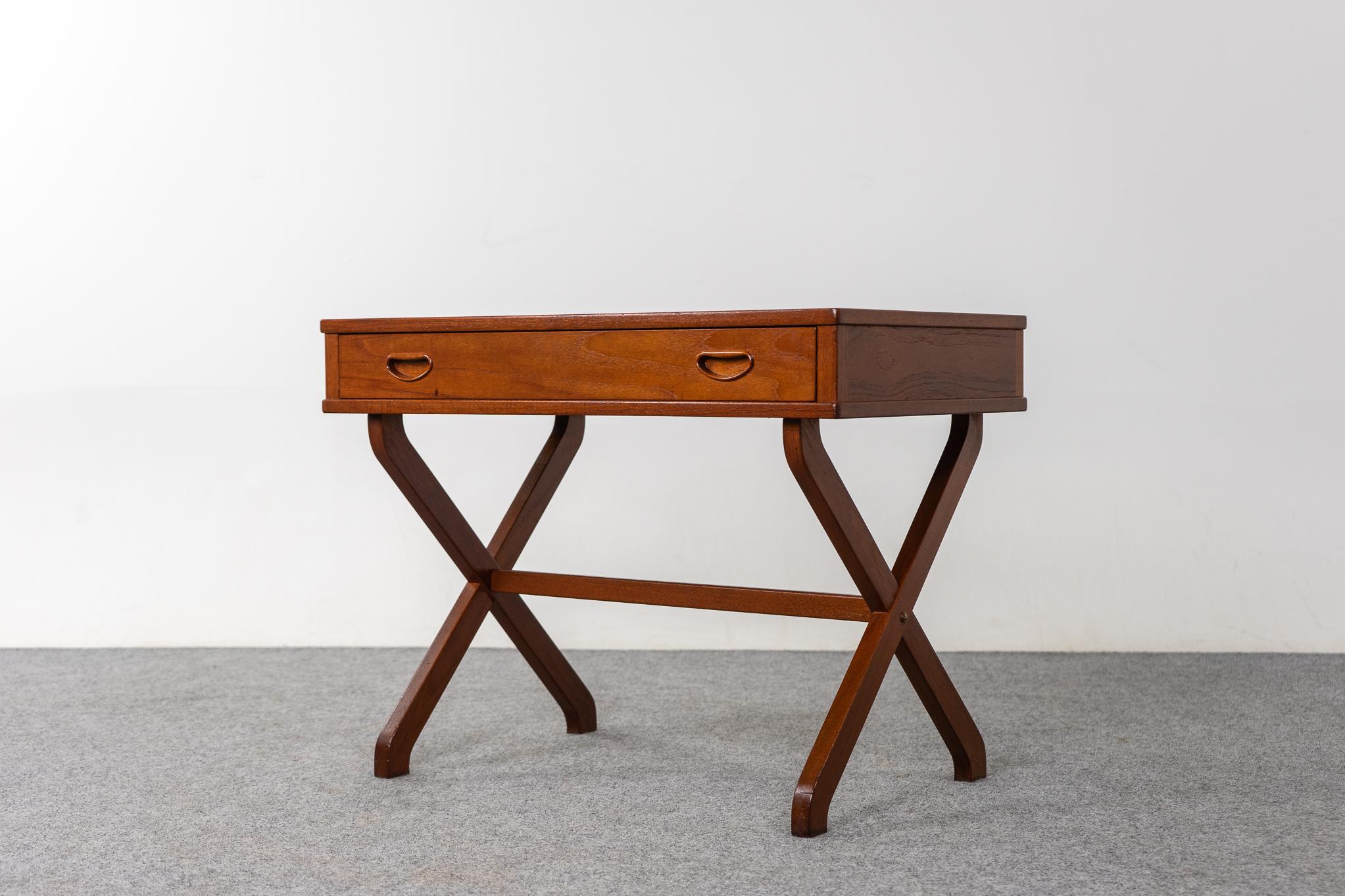 Mid-20th Century Mid-Century Teak Sewing/Side Table For Sale