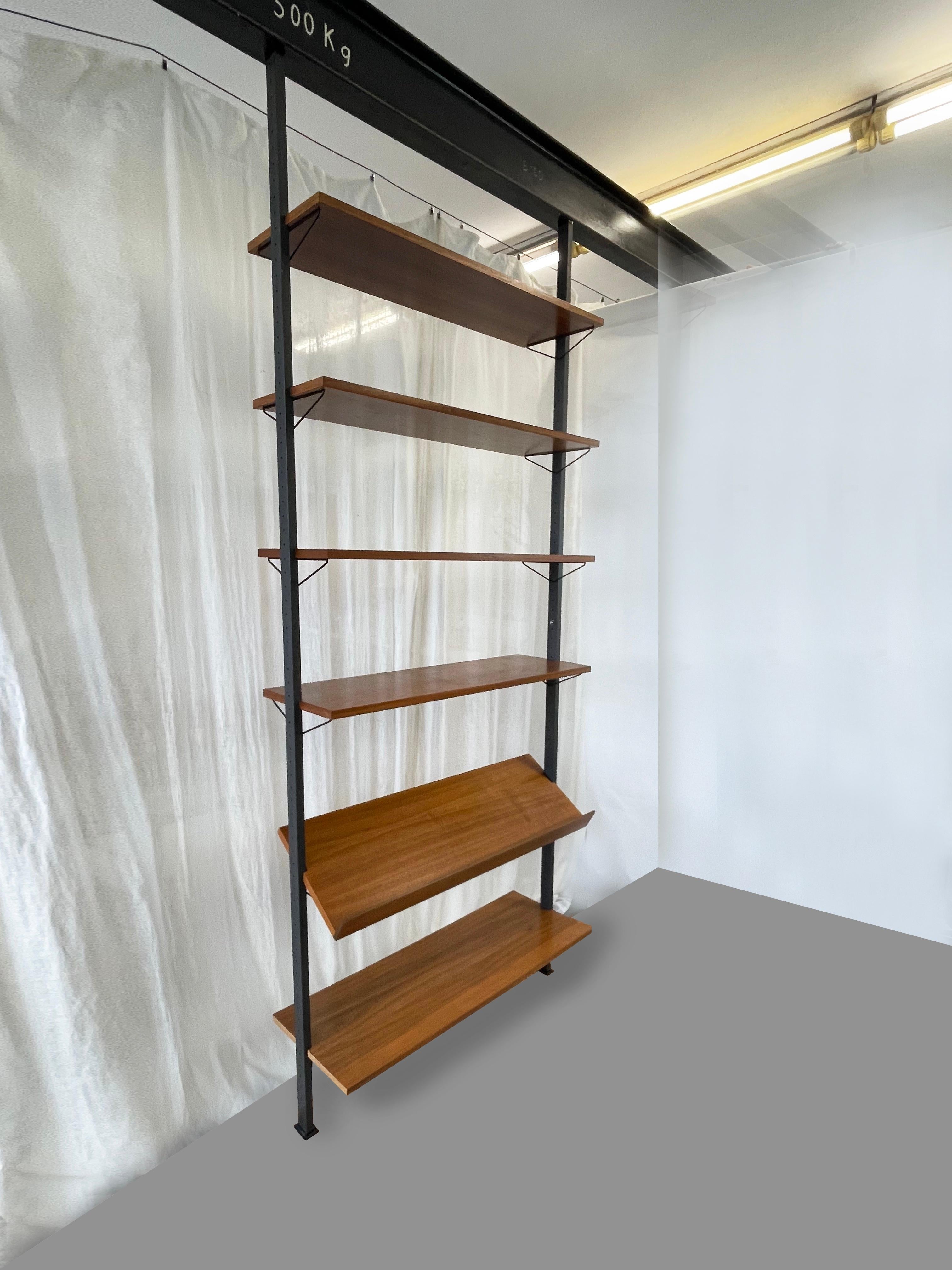 Swedish Mid-Century Teak Shelving System PIRA by Olof Pira for Planmöbel , 1970s Sweden