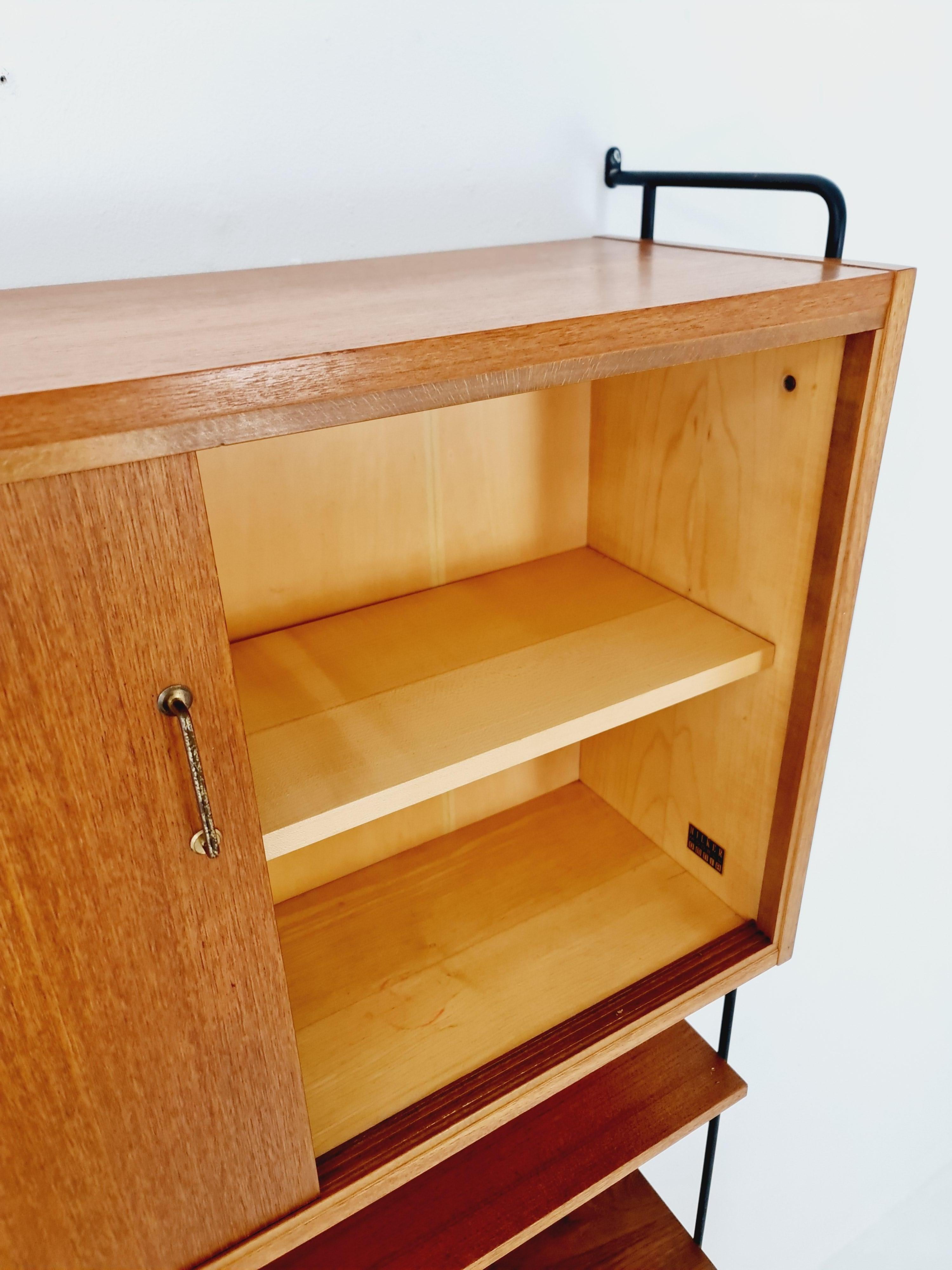 Mitte des Jahrhunderts Teak  Regaleinheit von Hilker für Omnia, Deutschland 1960er Jahre (Mitte des 20. Jahrhunderts)