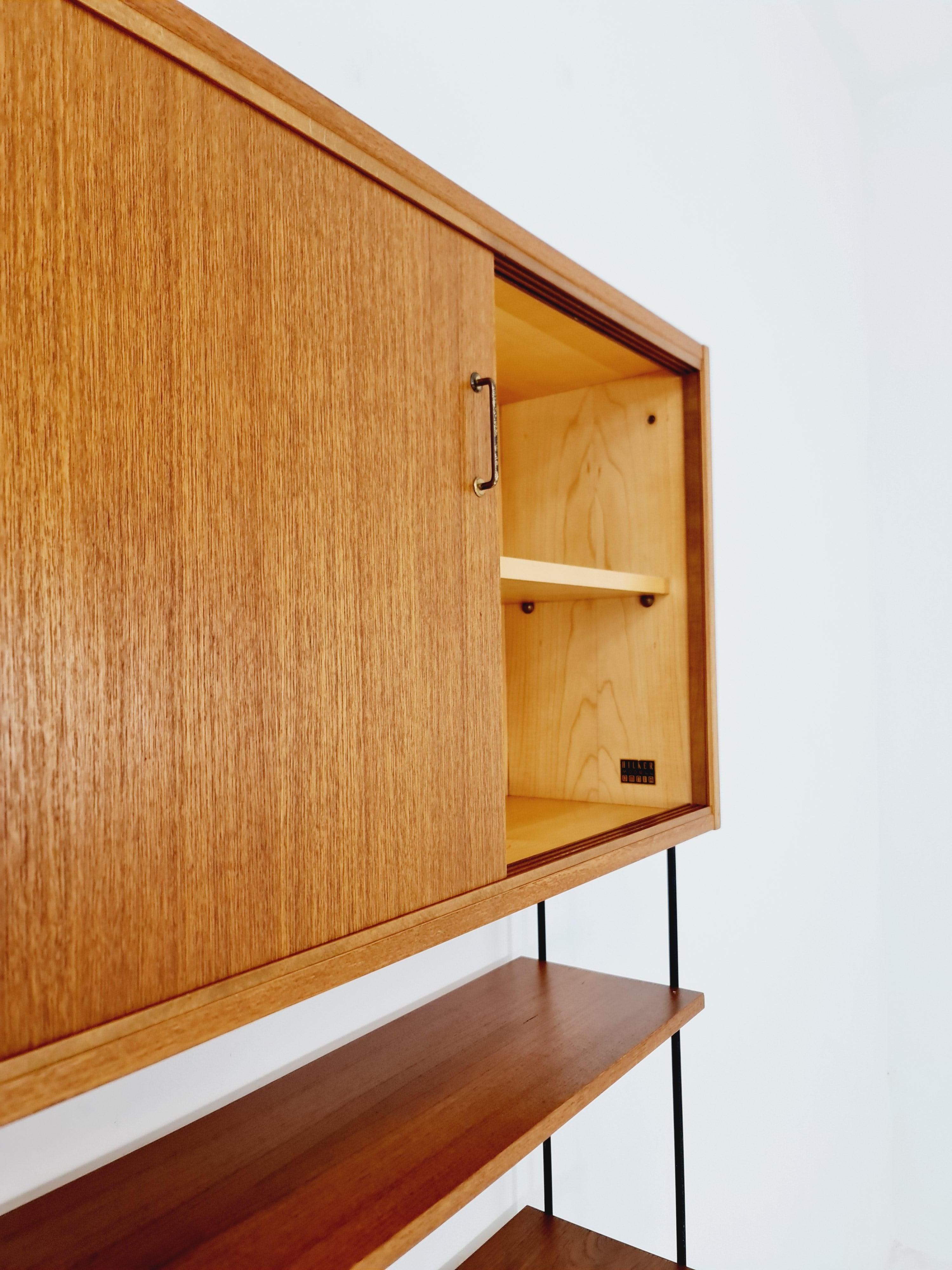 Mitte des Jahrhunderts Teak  Regaleinheit von Hilker für Omnia, Deutschland 1960er Jahre 2