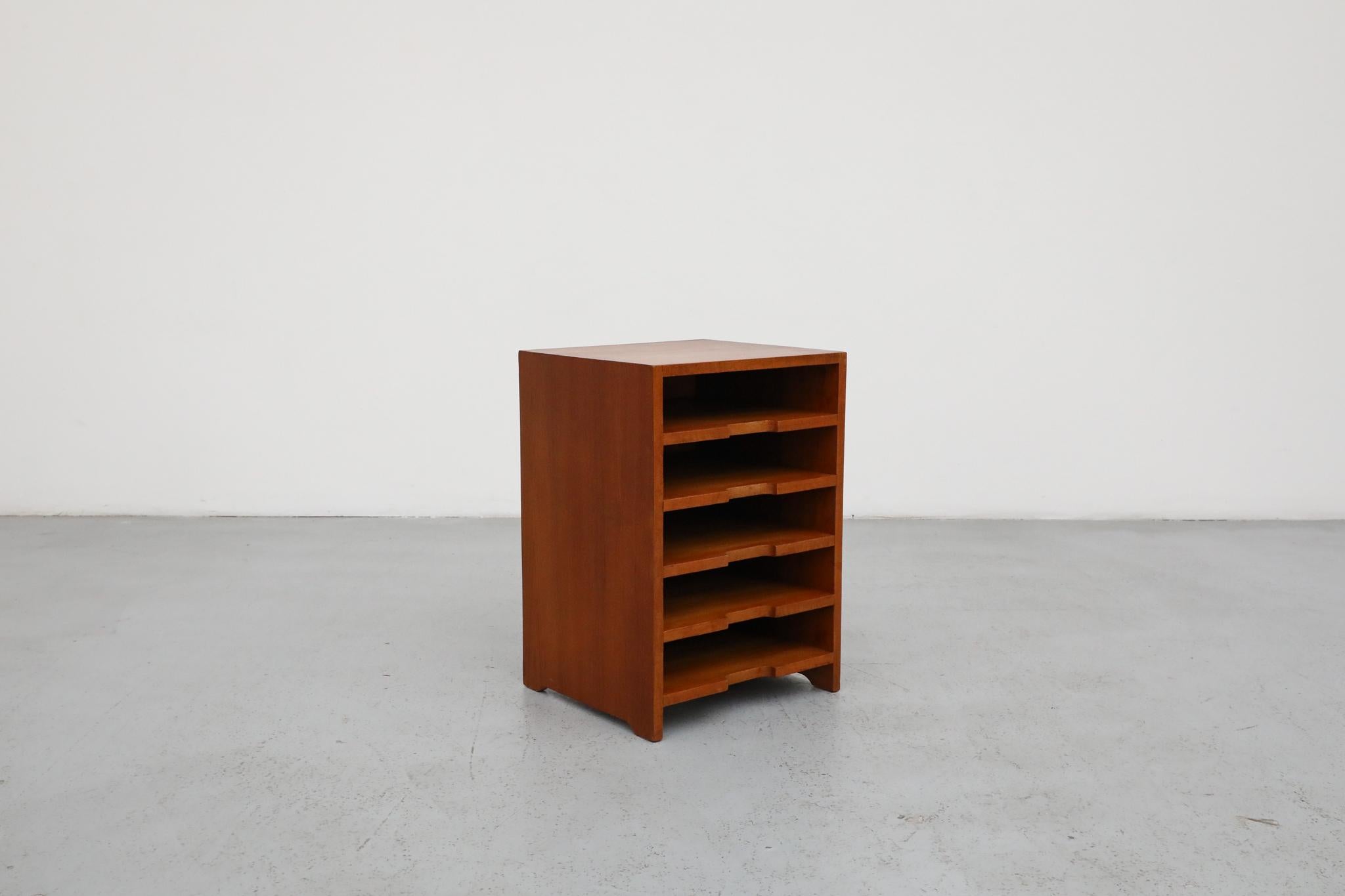 Mid-Century Teak Side Cabinet ‘Desk Mate’ with Record Storage For Sale 4