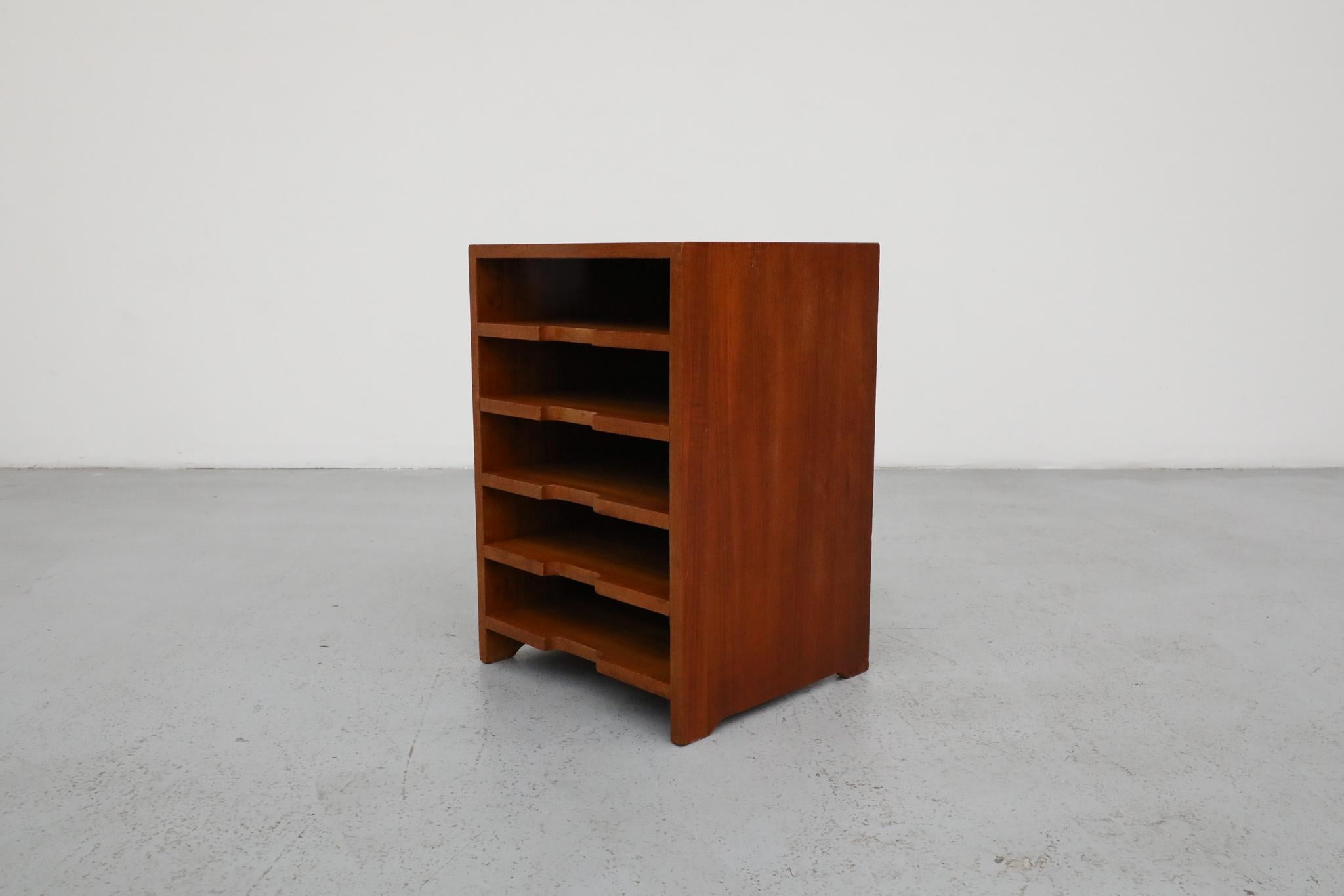Mid-Century Teak Side Cabinet ‘Desk Mate’ with Record Storage For Sale 5