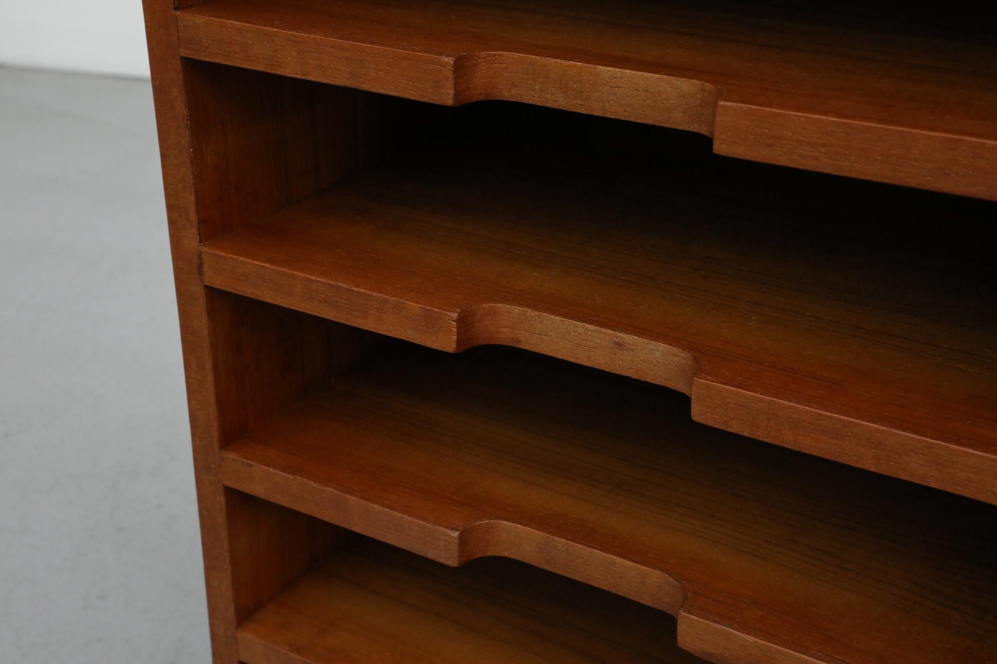 Mid-Century Teak Side Cabinet ‘Desk Mate’ with Record Storage For Sale 8