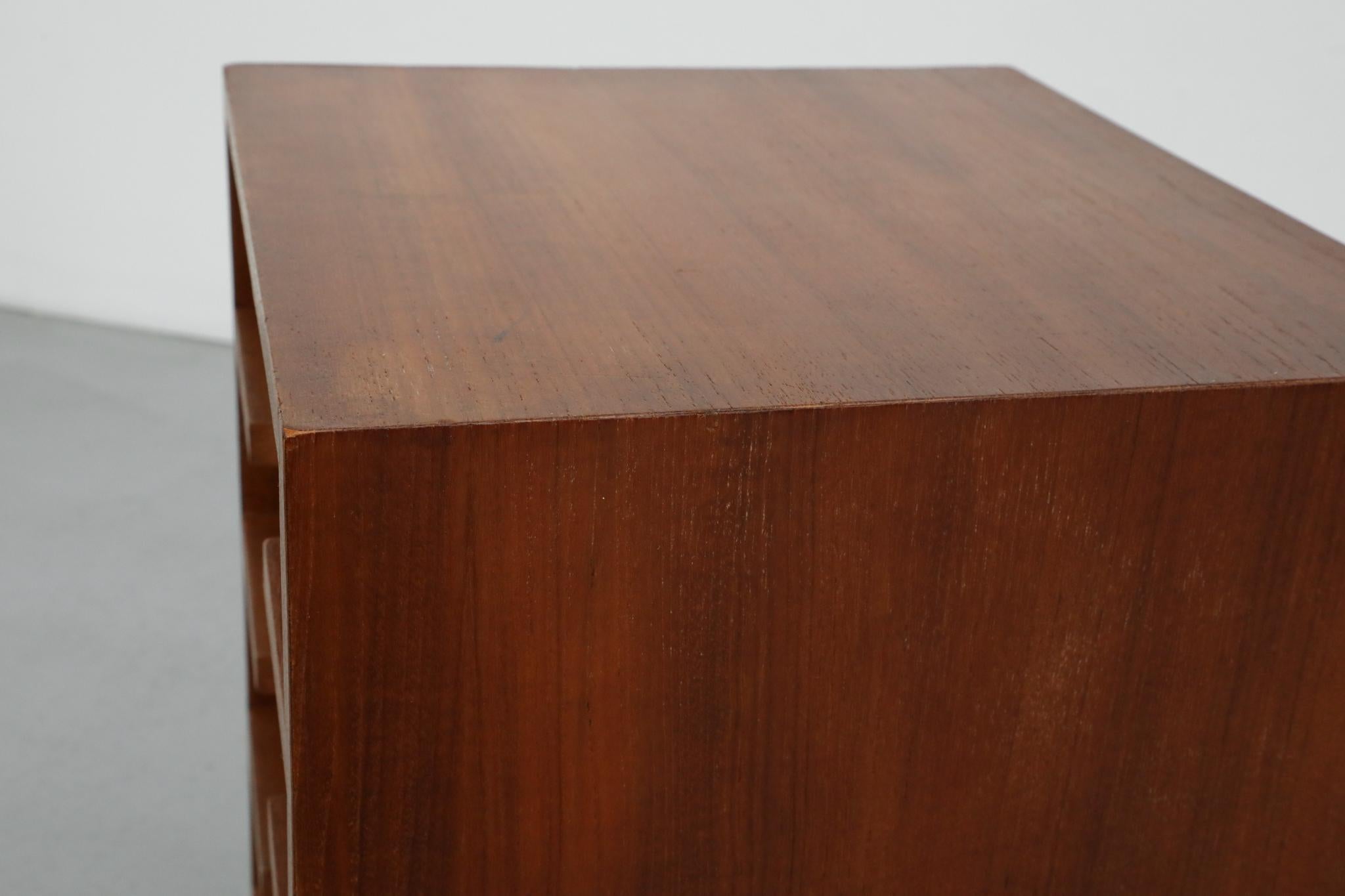 Mid-Century Teak Side Cabinet ‘Desk Mate’ with Record Storage For Sale 12