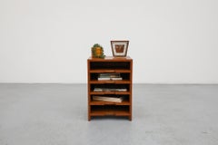 Mid-Century Teak Side Cabinet ‘Desk Mate’ with Record Storage