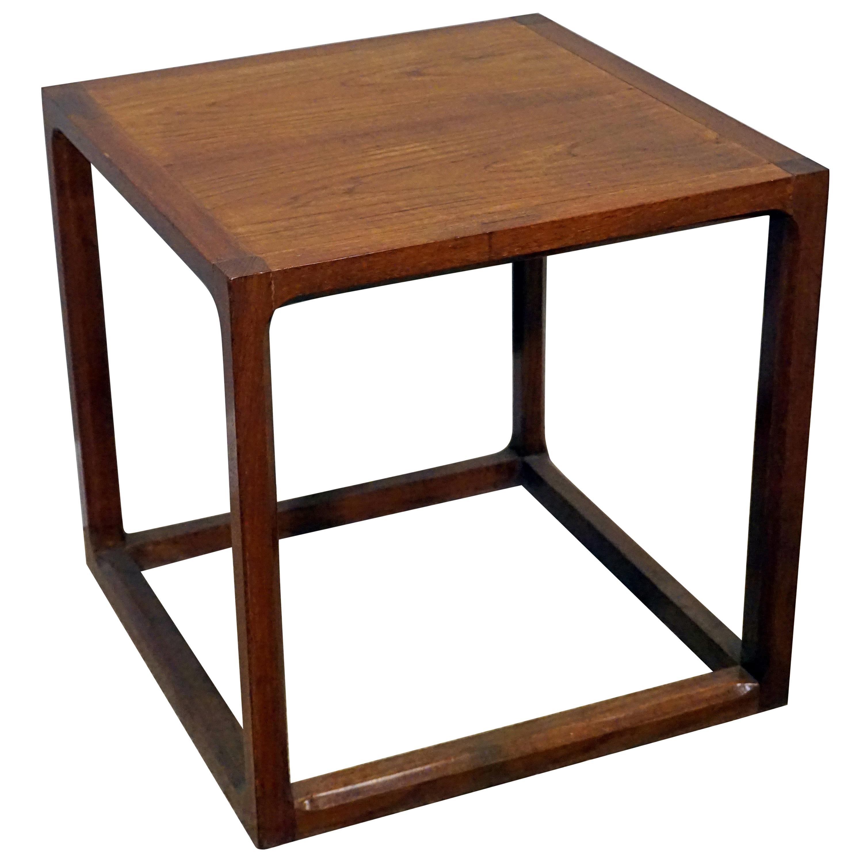 Midcentury Teak Side Table For Sale