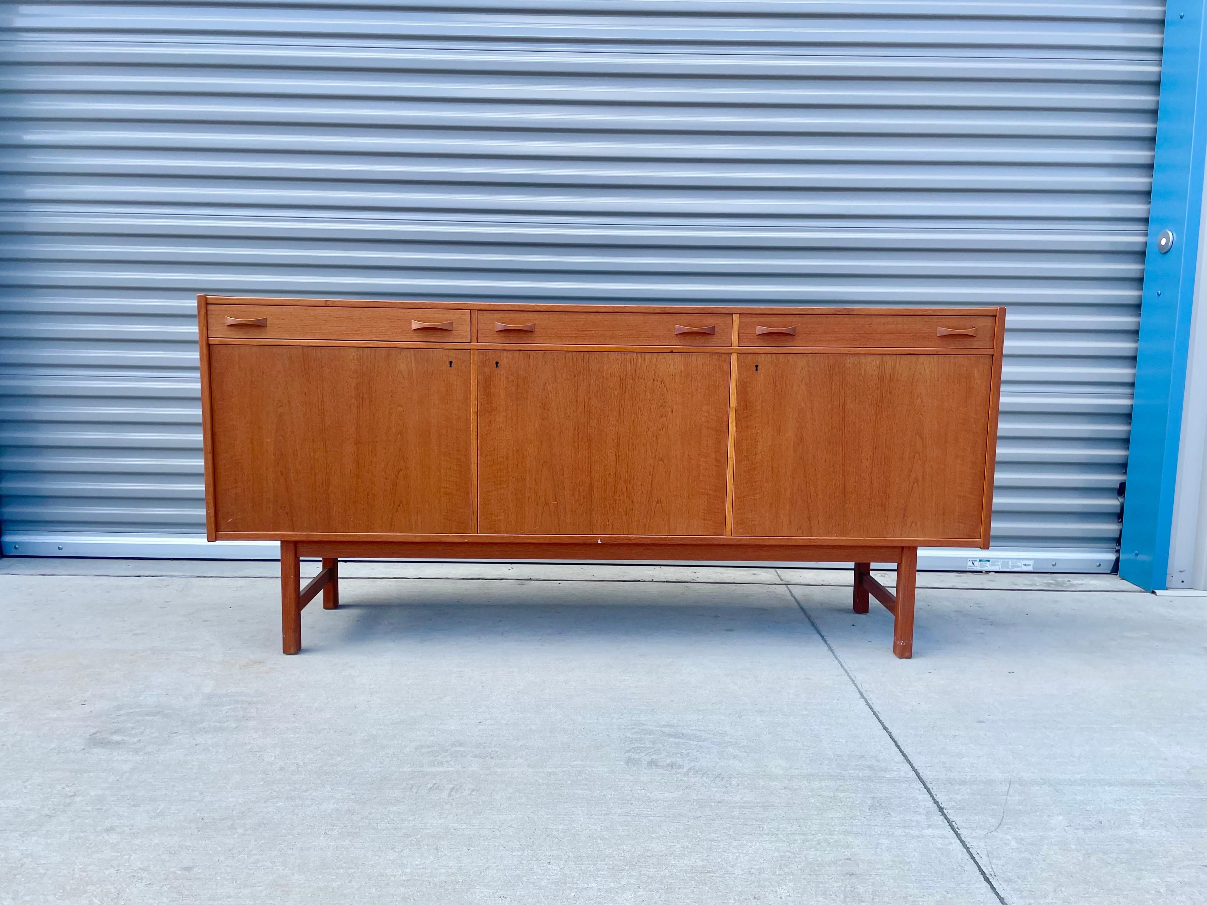 Mid-Century Modern Mid Century Teak Sideboard by Age Olofsson for Ulferts Mobler For Sale