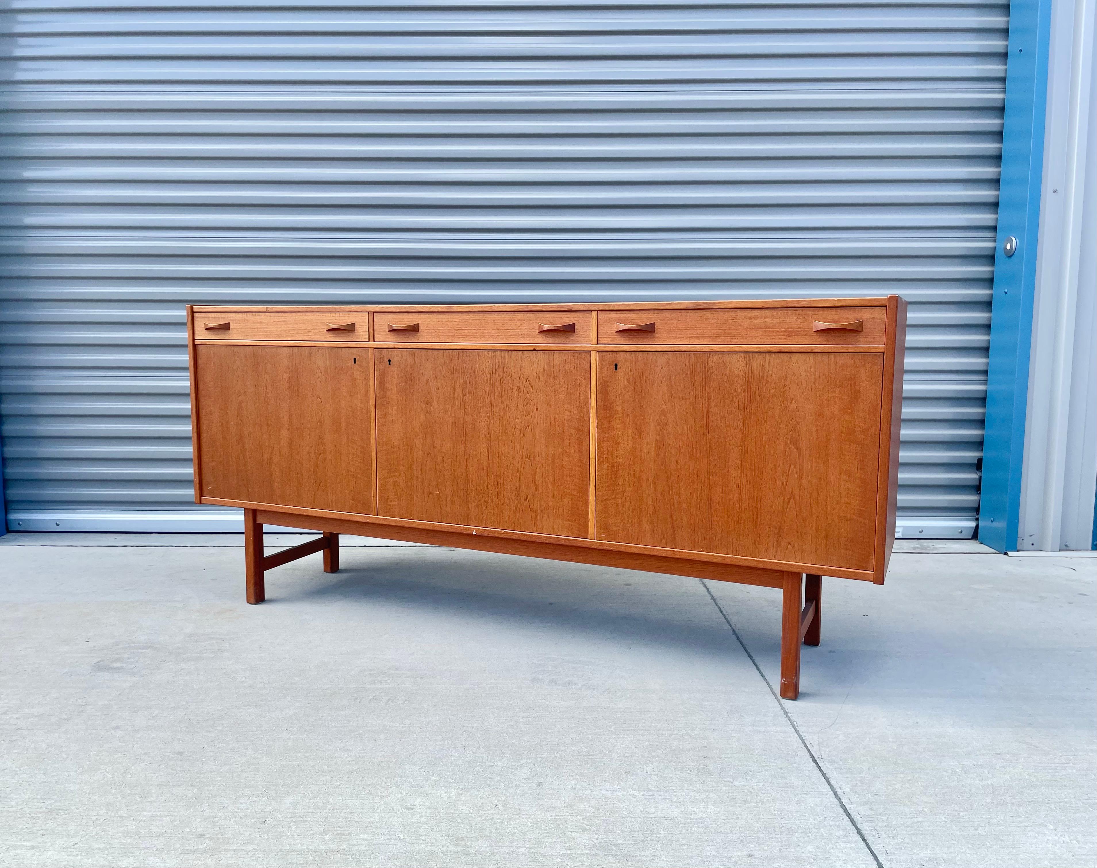 Danish Mid Century Teak Sideboard by Age Olofsson for Ulferts Mobler For Sale