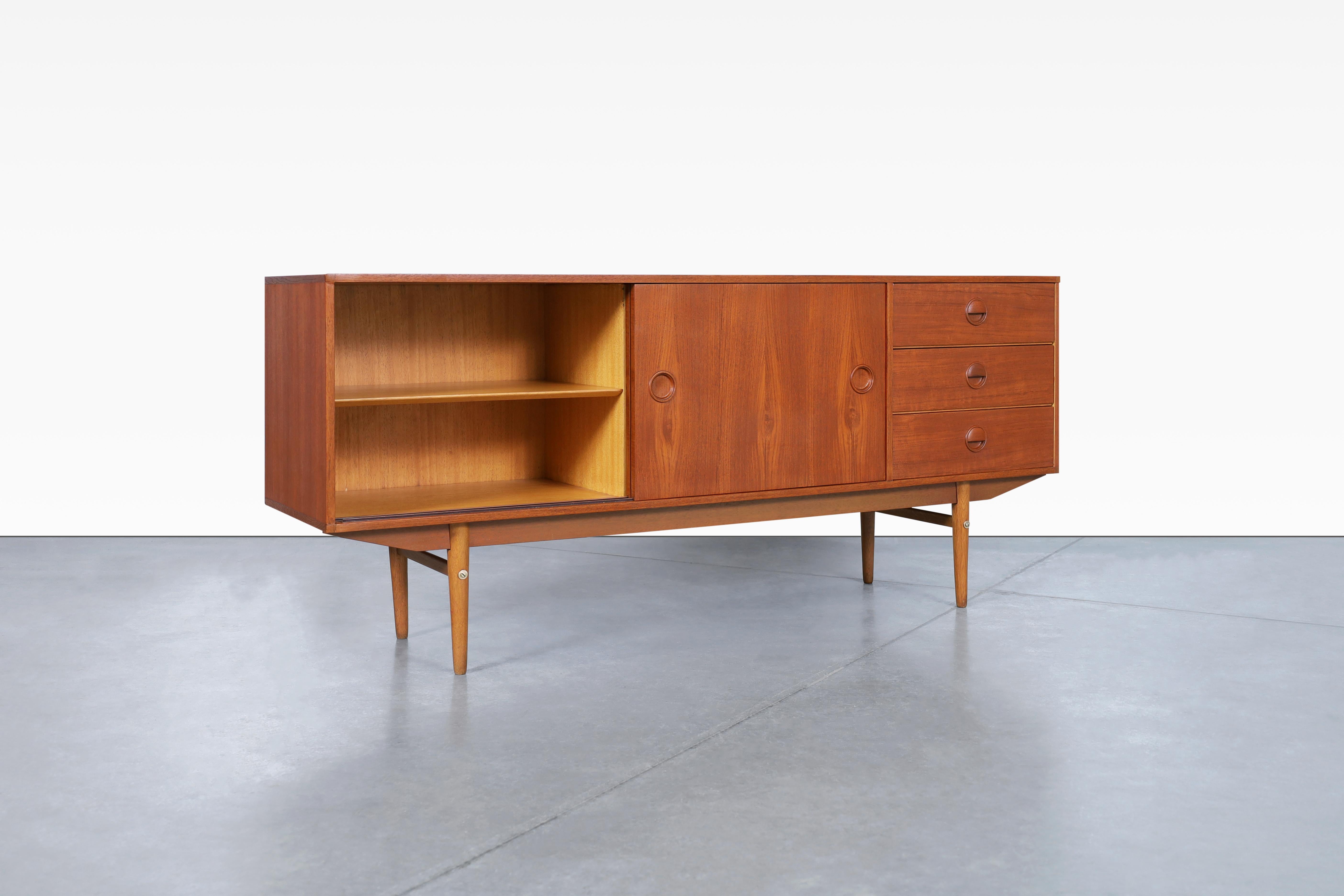 Mid-Century Teak Sideboard by Marten Francken for Fristho In Excellent Condition For Sale In North Hollywood, CA