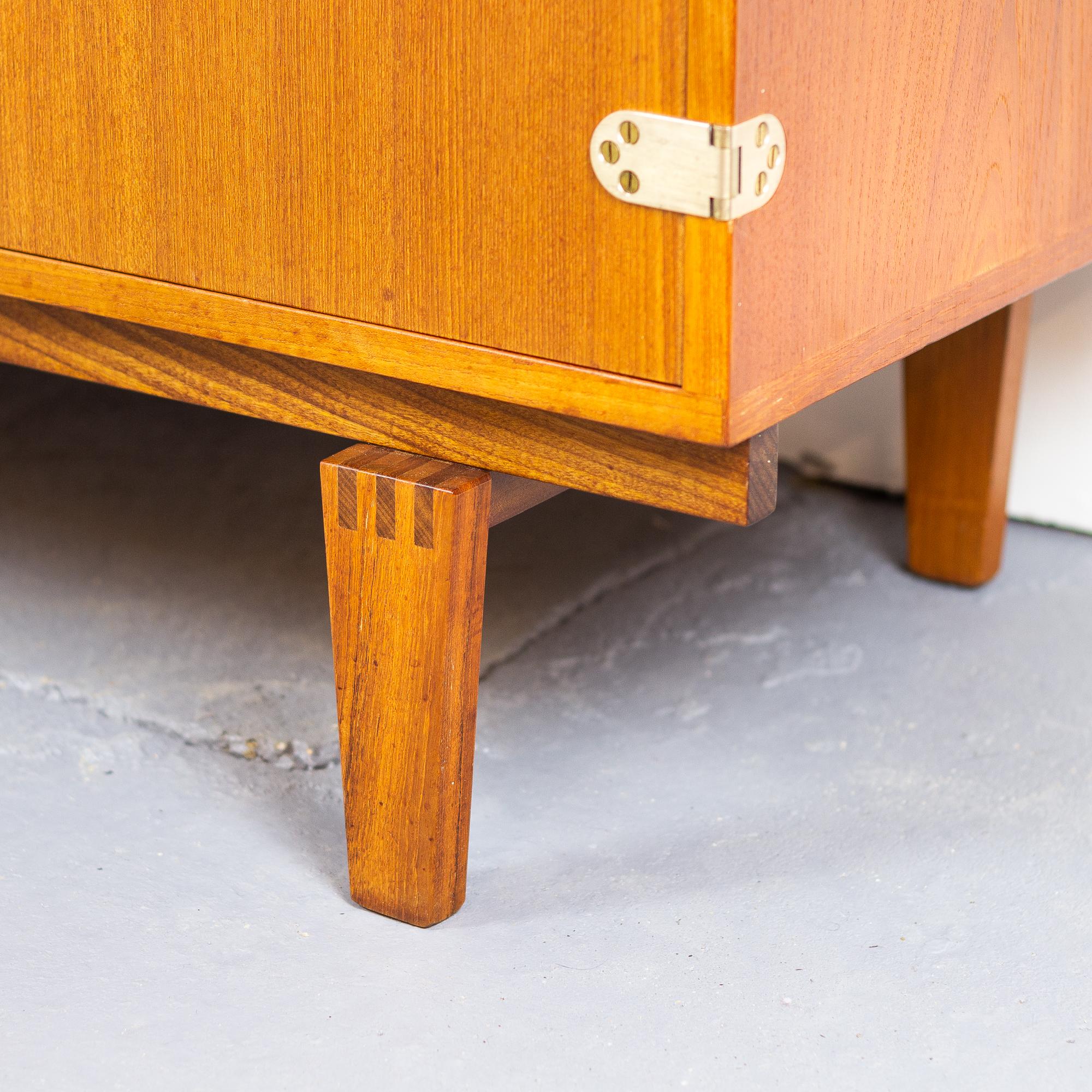 Brass Midcentury Teak Sideboard by Peter Løvig Nielsen for Løvig, Denmark, 1960s