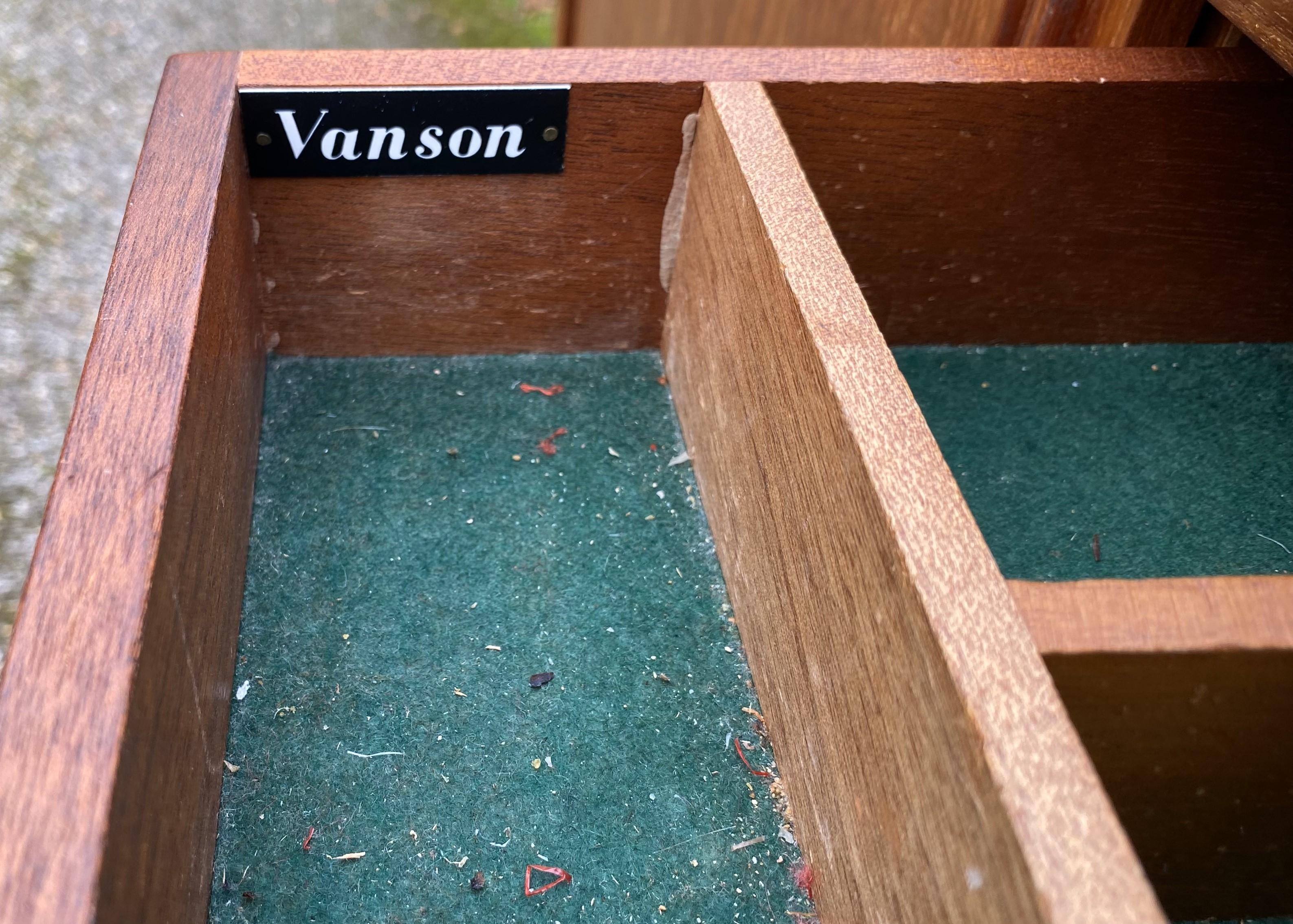 Mid Century Teak Sideboard By Vanson For Sale 1