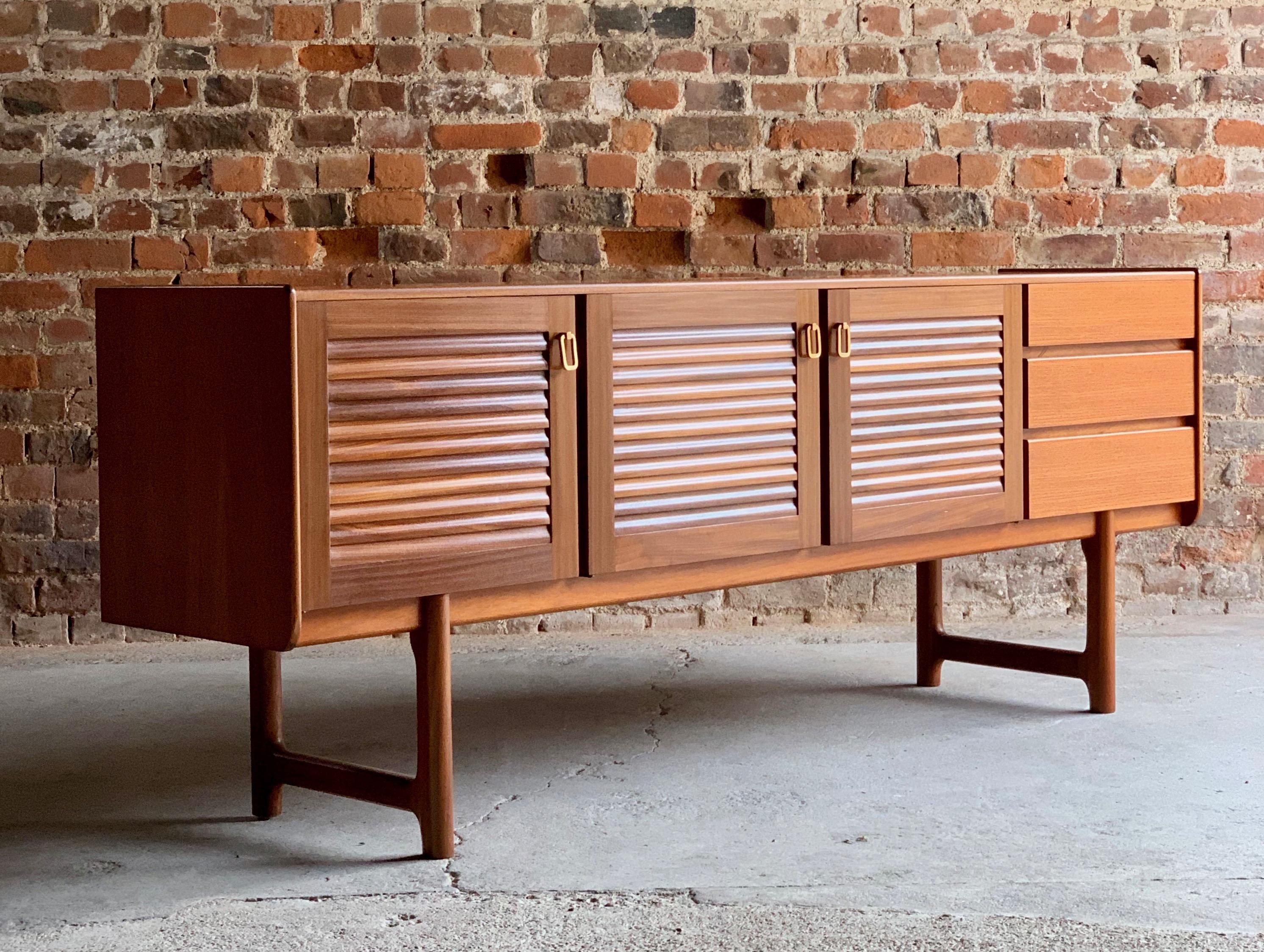 Late 20th Century Midcentury Teak Sideboard Credenza A. H. McIntosh & Co of Kirkcaldy, circa 1970s