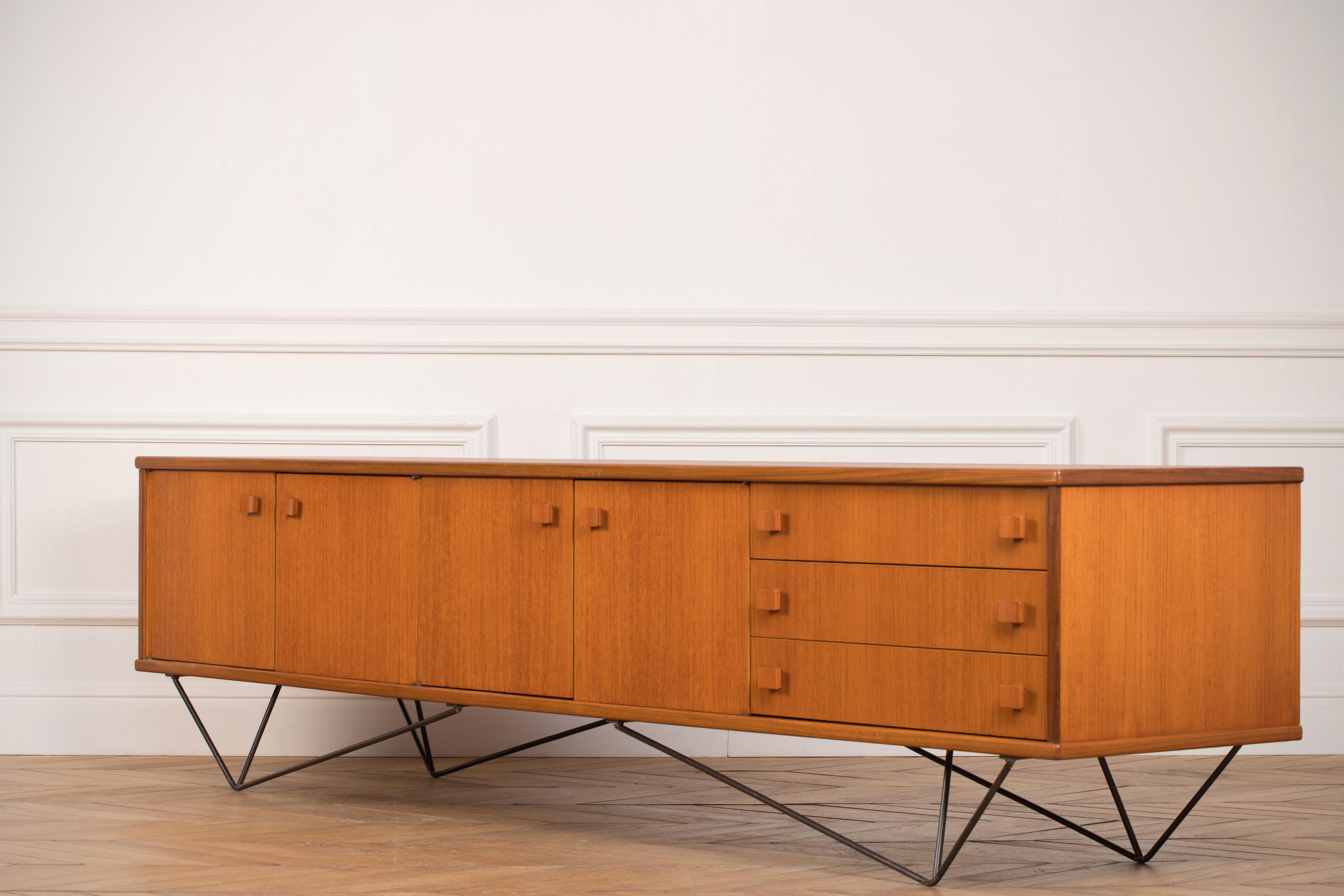 Midcentury Teak Sideboard, Germany, 1960s 5