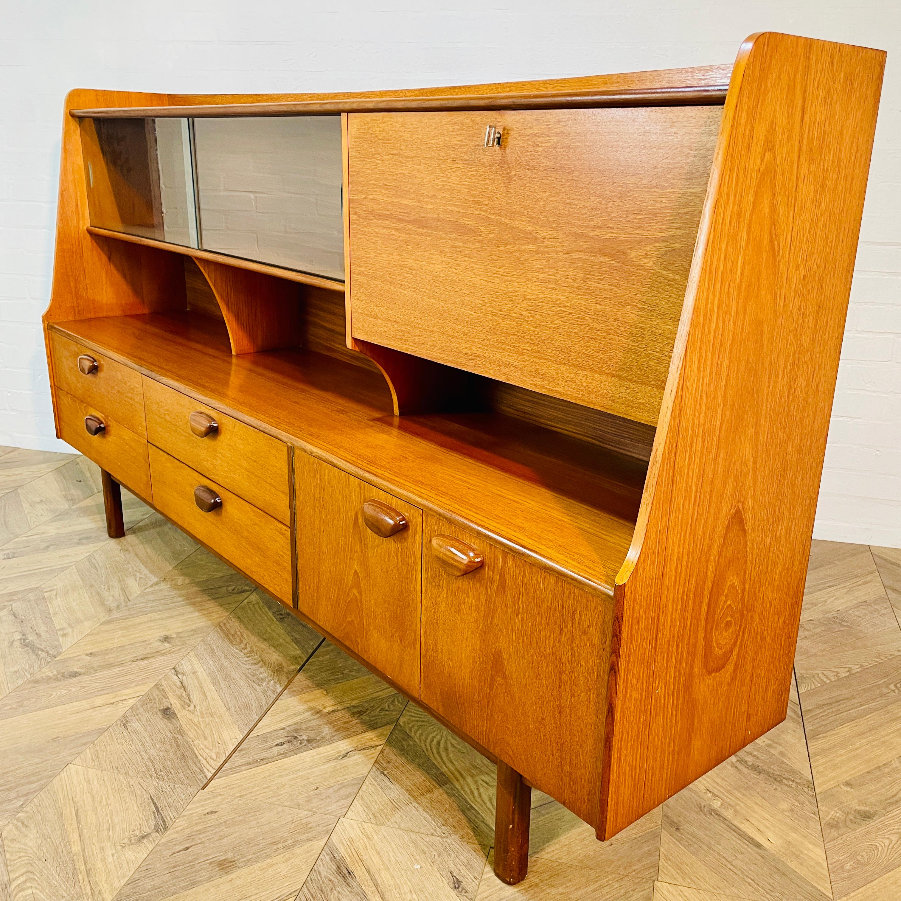 Mid-Century Sideboard / Highboard aus Teakholz, hergestellt von Portwood Furniture, 1970er Jahre im Angebot 5