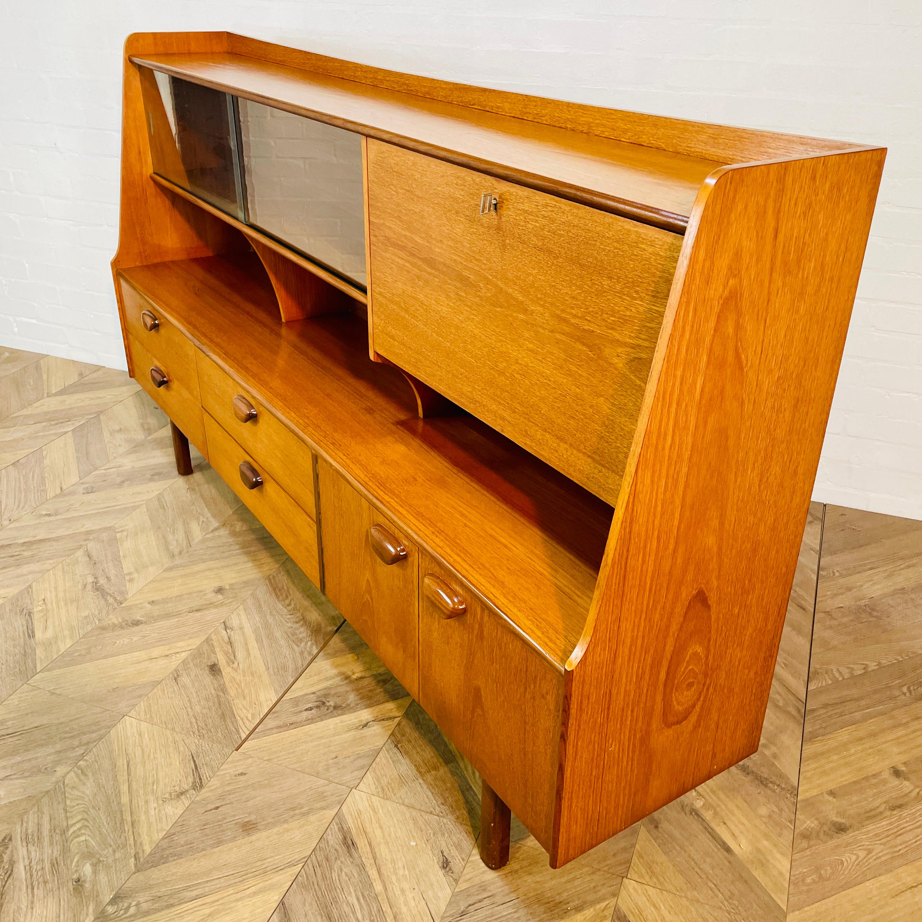 Mid-Century Sideboard / Highboard aus Teakholz, hergestellt von Portwood Furniture, 1970er Jahre im Angebot 8