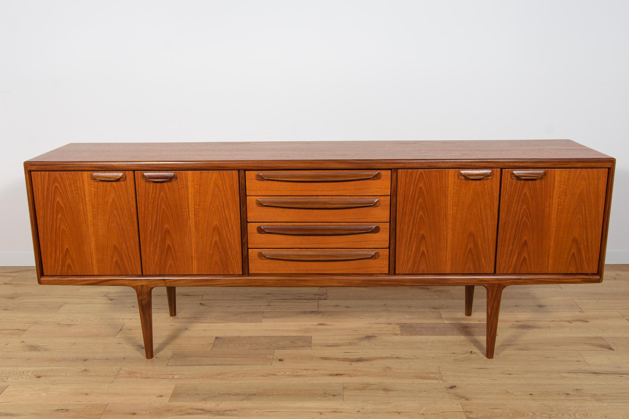 Mid-Century sideboard in teak designed by John Herbert for A.Younger Ltd in United Kingdom in 1968 as part of 
